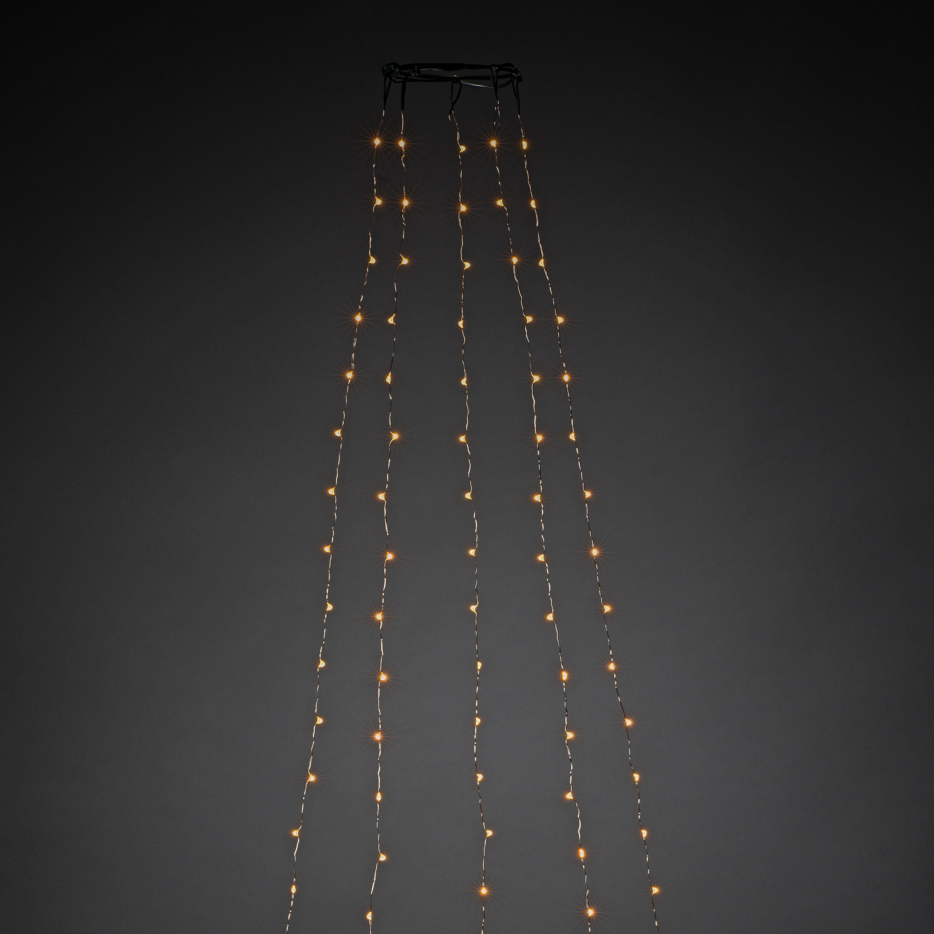 KONSTSMIDE Led-boomverlichting Ledlichtsnoer met ring ø 11, led druppel, 5 strengen à 60 dioden (1 stuk)