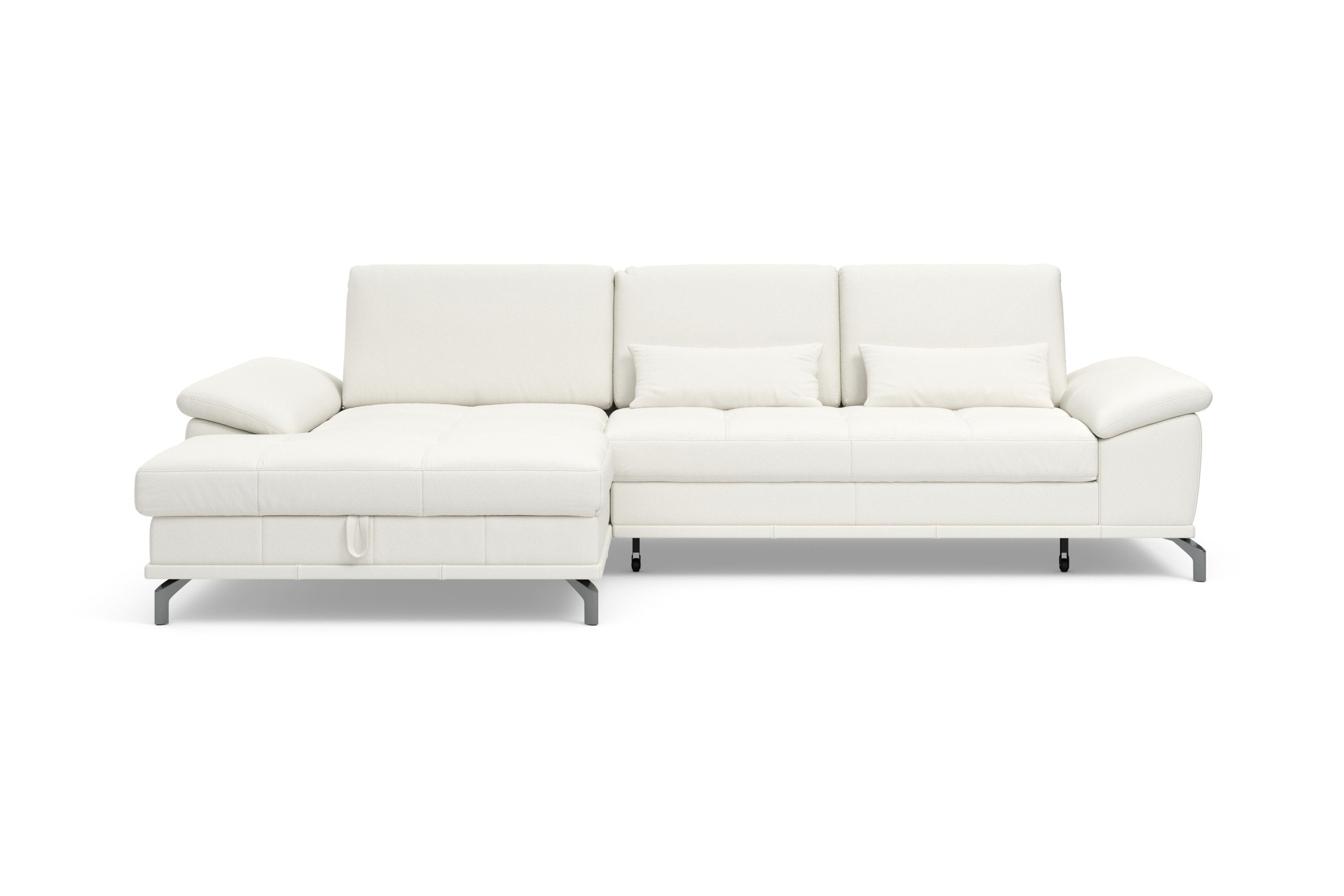Places of Style Hoekbank Costello L-vorm, met zitdiepteverstelling, armleuningverstelling en