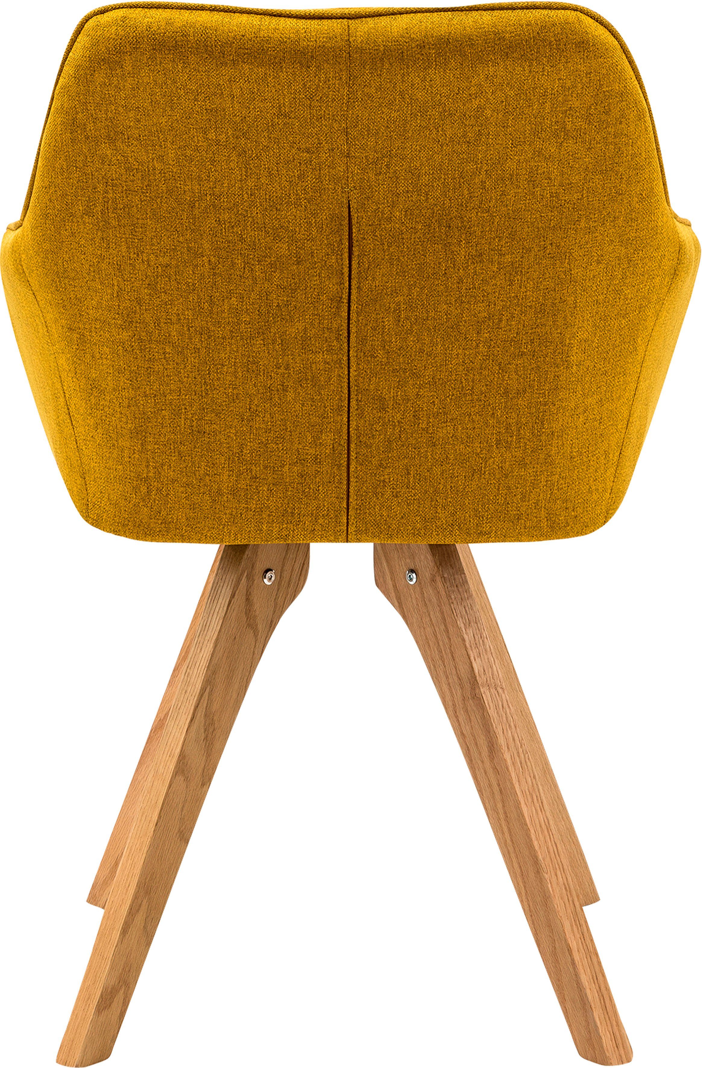 SalesFever Eethoek bestaand uit 4 moderne beklede stoelen en een 180 cm brede tafel (set, 5-delig)