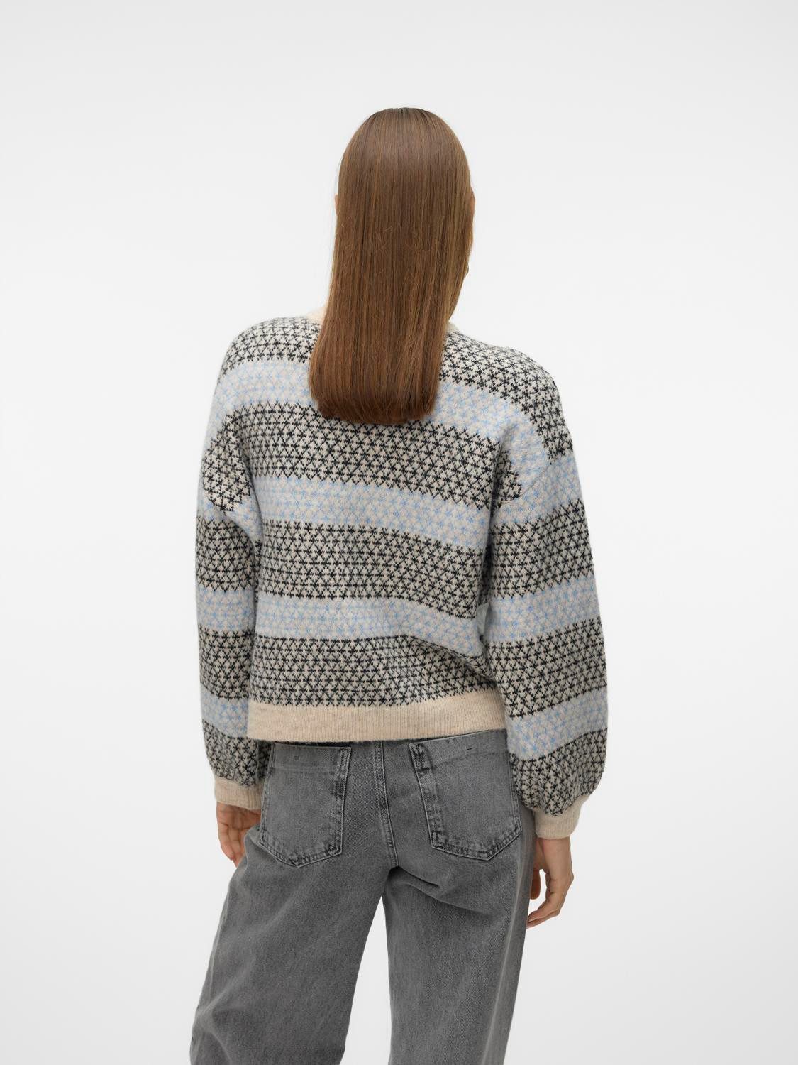Vero Moda Gebreide trui VMTRIXIE LS HIGHNECK PULLOVER GA BOO