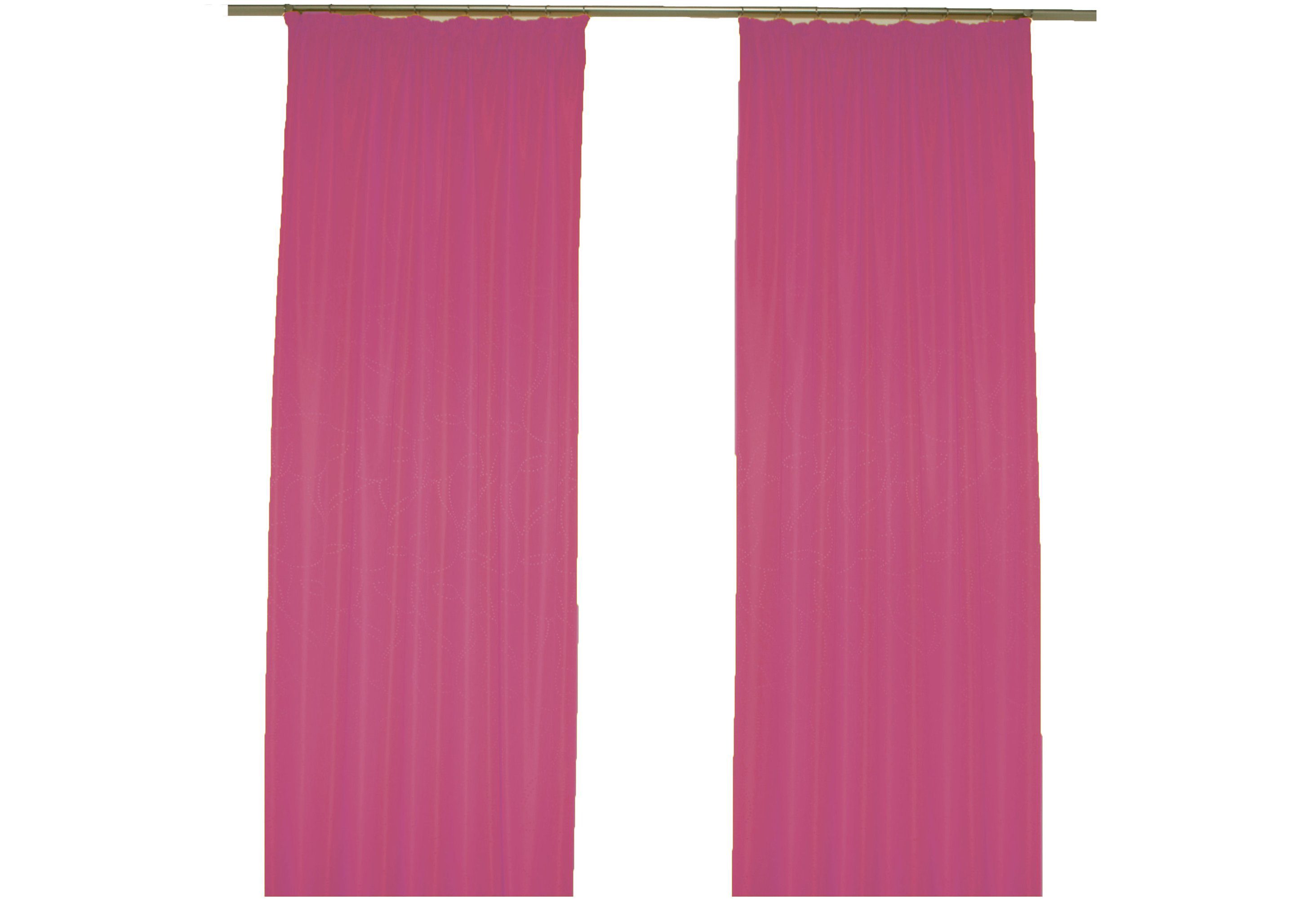 Wirth Gordijn Janine (1 stuk) kant & klaar gordijnen maat hxb: 245x135 cm roze
