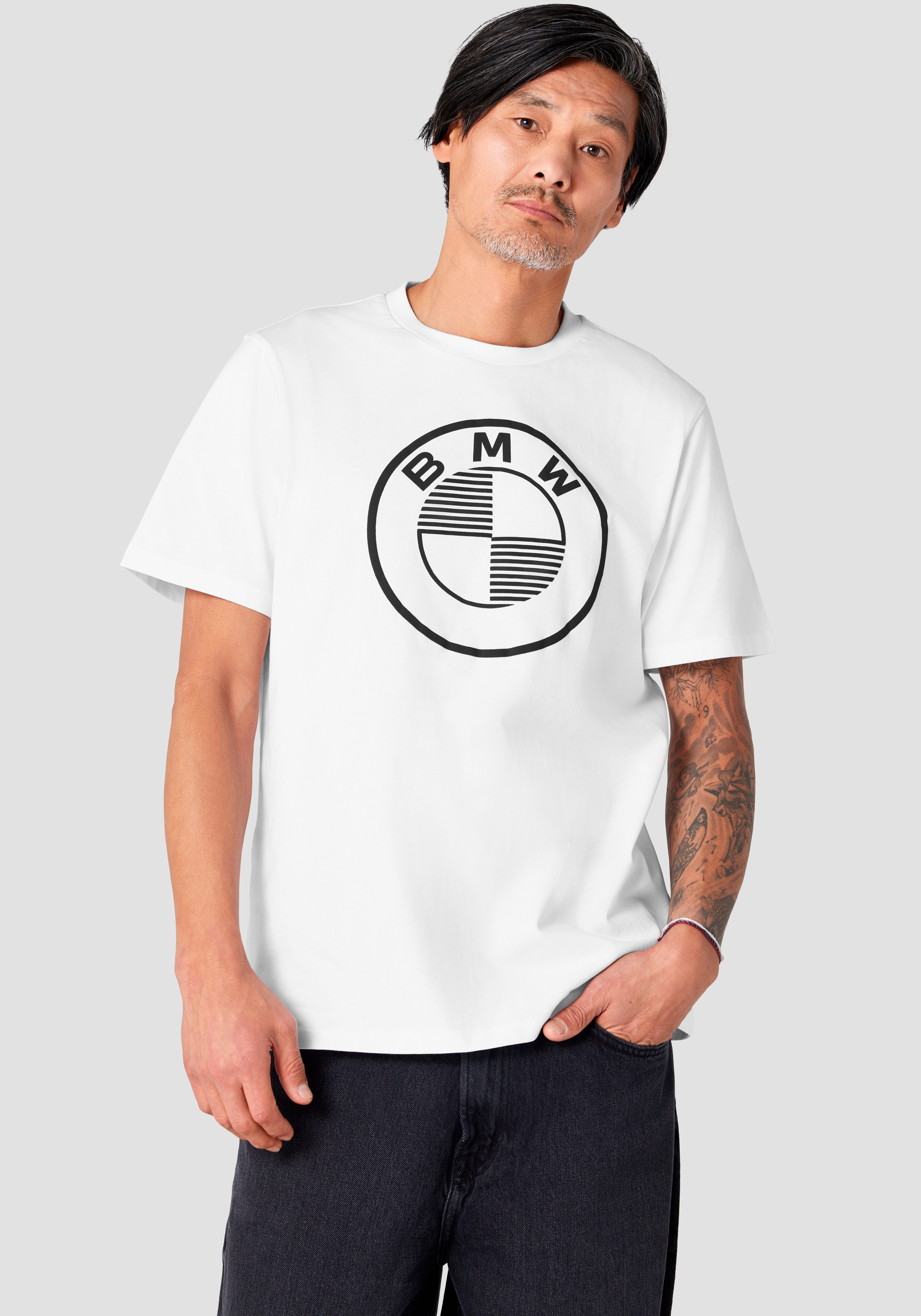 BMW T-shirt met een opvallende logoprint