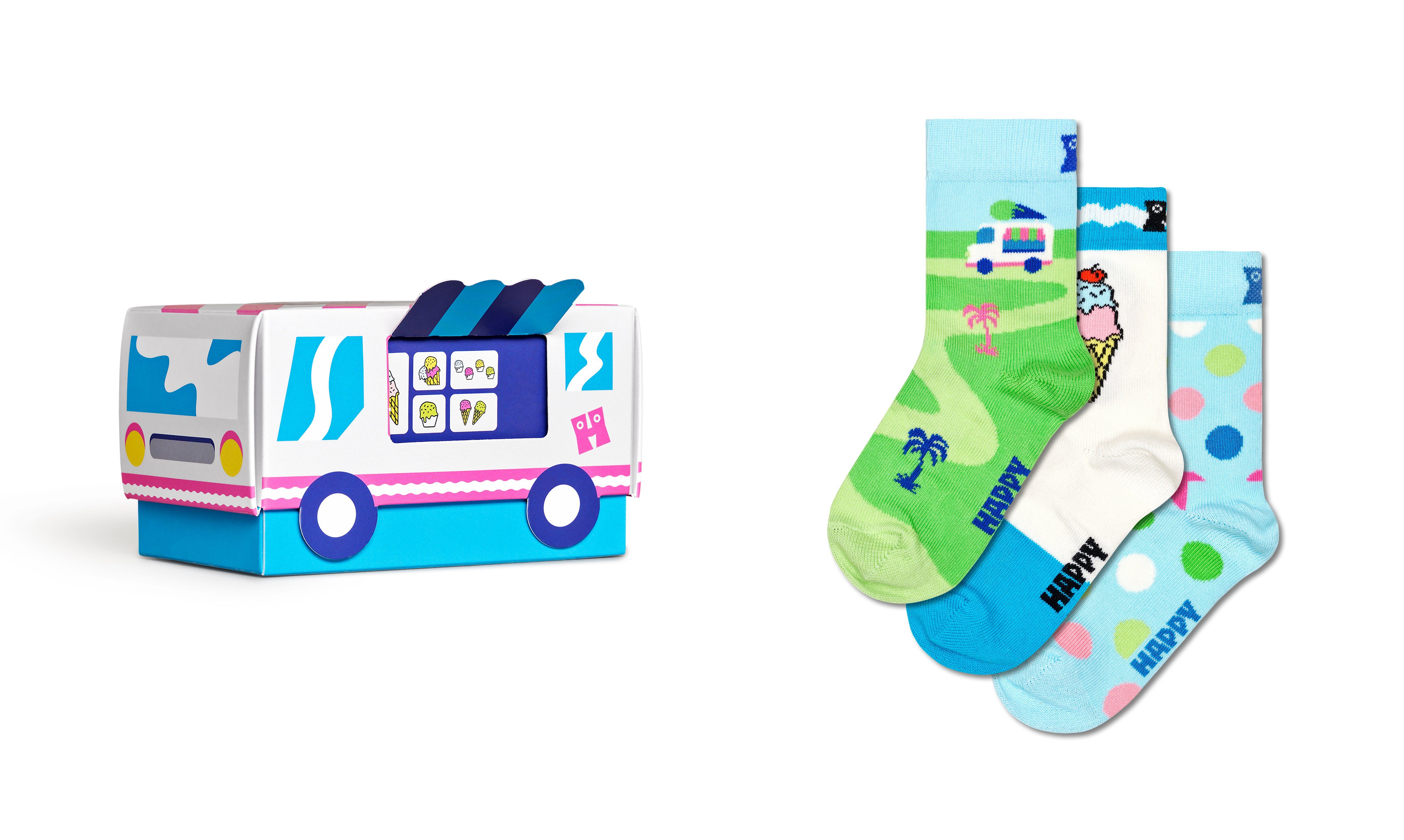 Happy Socks Sokken (3 paar Set van 3)