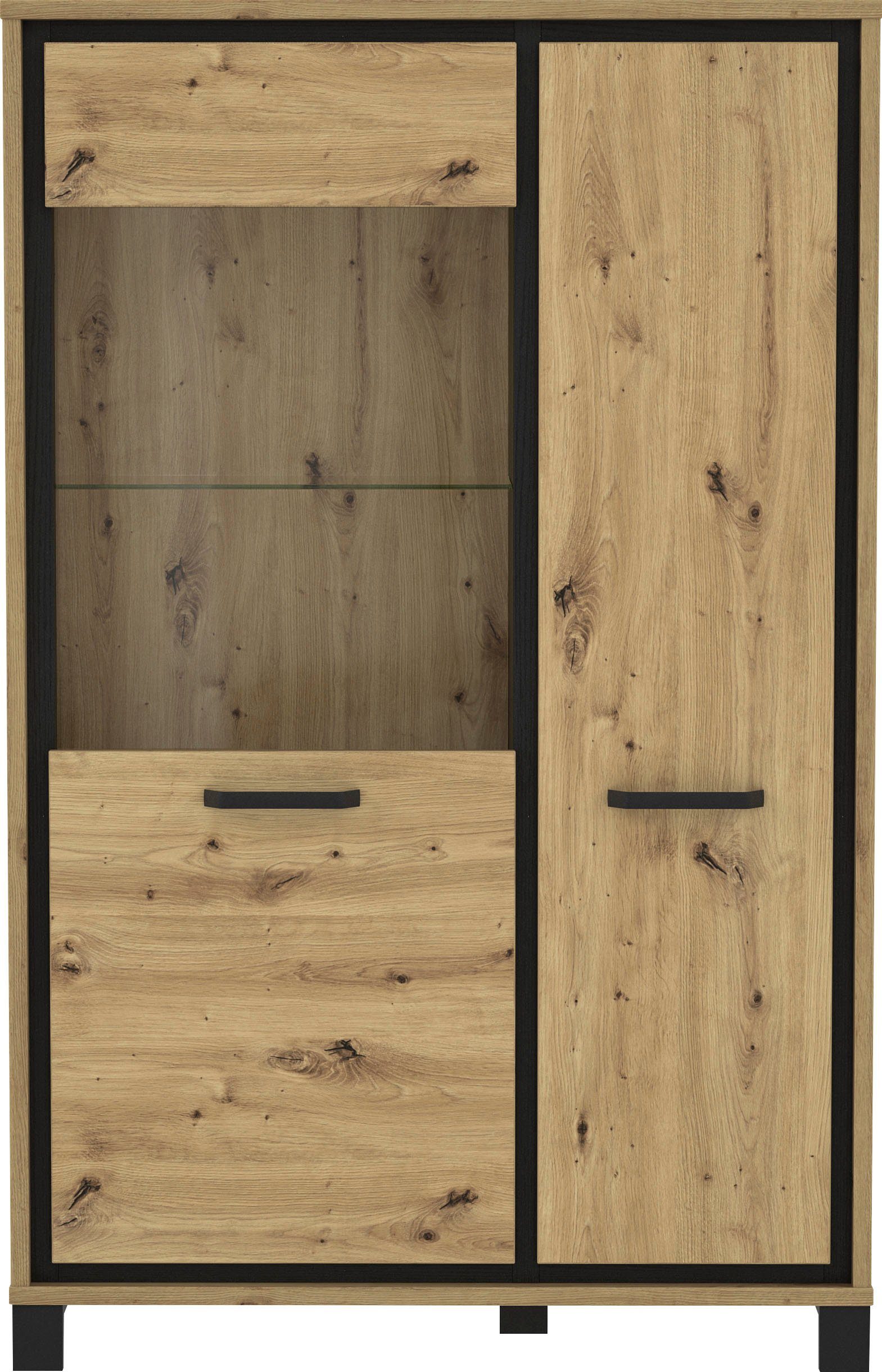 FORTE Vitrinekast Trondheim Hoogte 161 cm