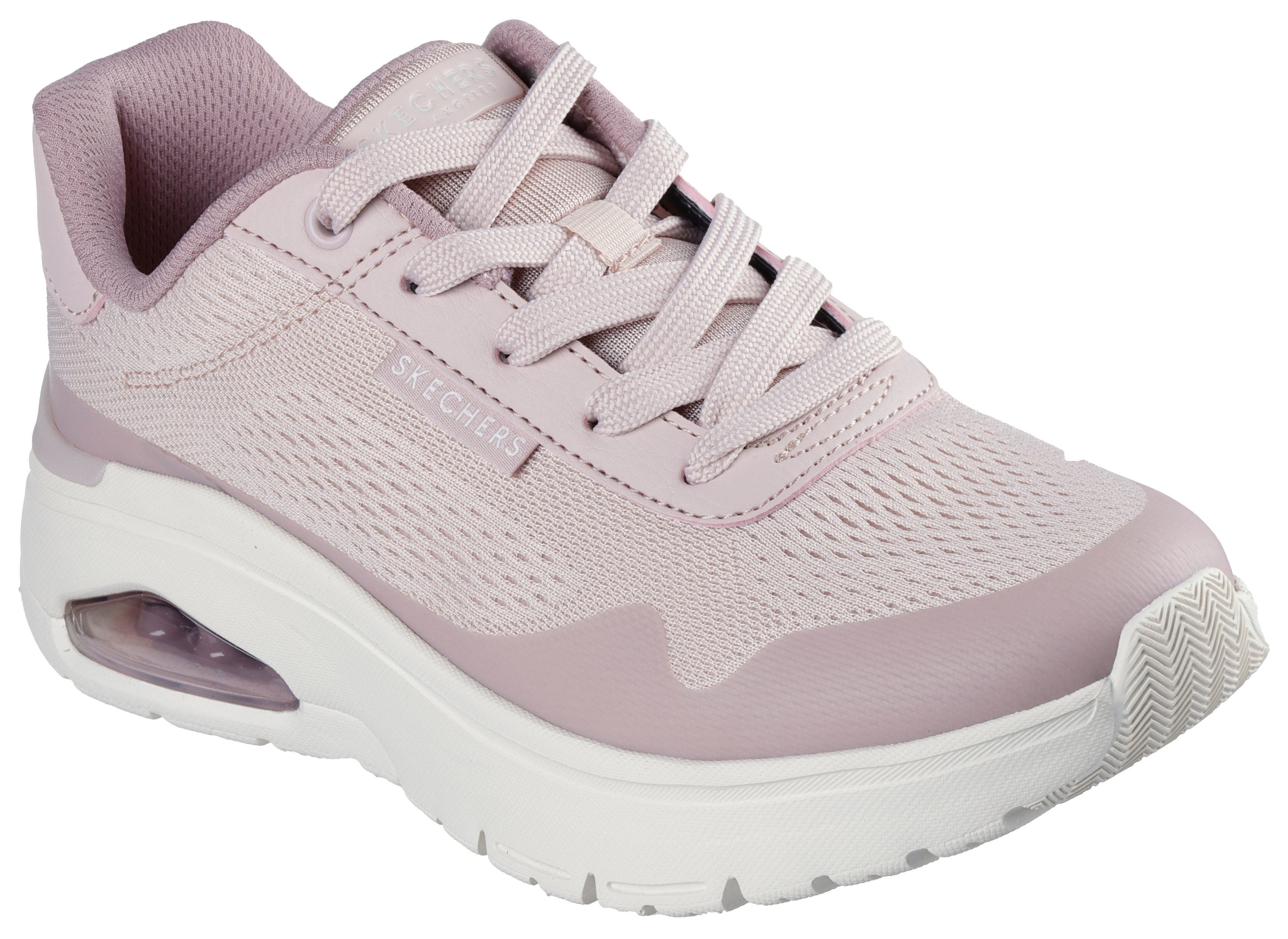 Skechers Sneakers UNO FLEX-UNO FRESH ONE , neon schoen, sneaker, wig sneaker met plateausool dames schoenen maat 36 roze