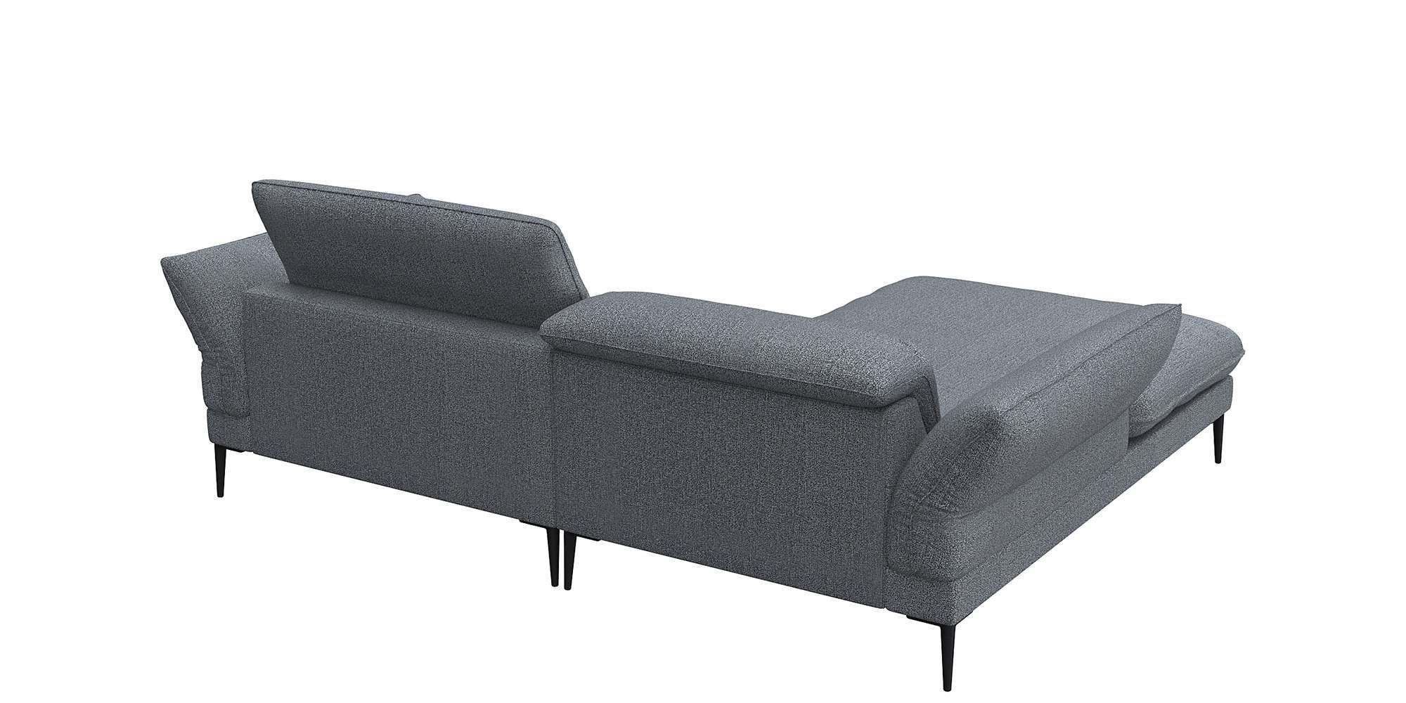 FLEXLUX Hoekbank Salino, functionele bank met recamiere, relaxbank, hoekbank Bank met arm- en hoofdeinde verstellingen, koudschuim & staalgolven