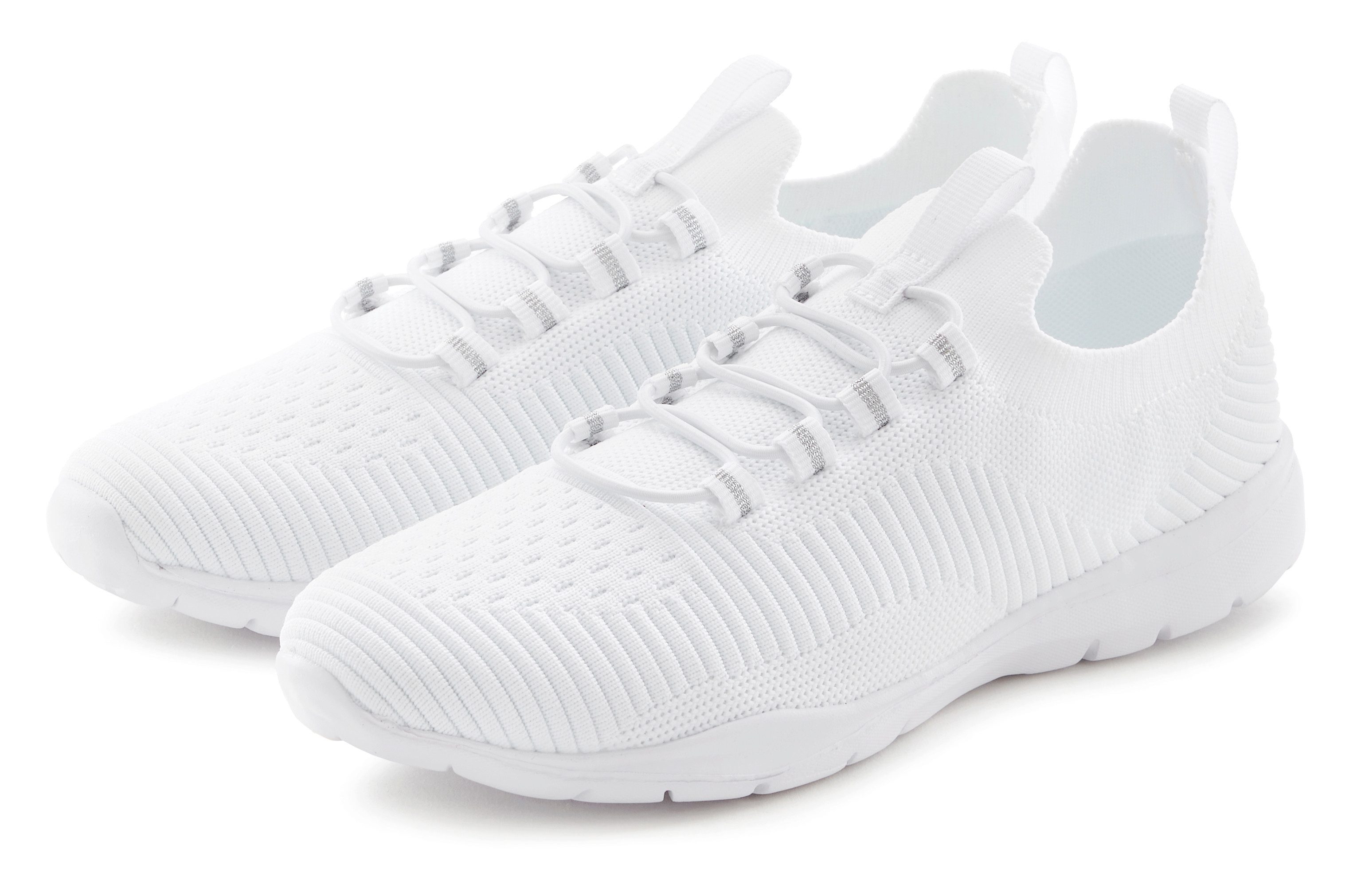 Vivance Sneakers Slip-ins, vrijetijdsschoen, lage schoen superlicht van textiel VEGAN