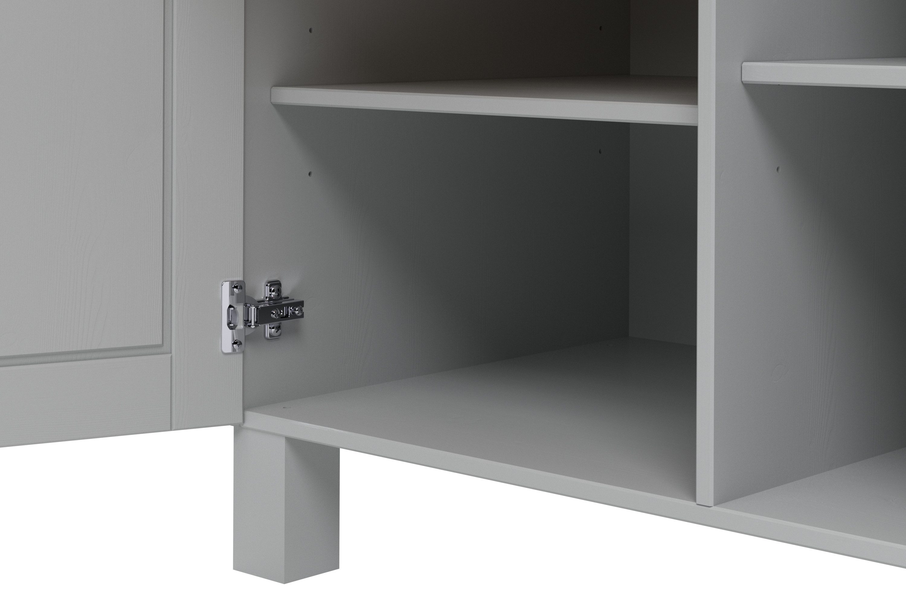 Home affaire Hoge kast Alby2 Met metalen grepen, breedte 75 cm