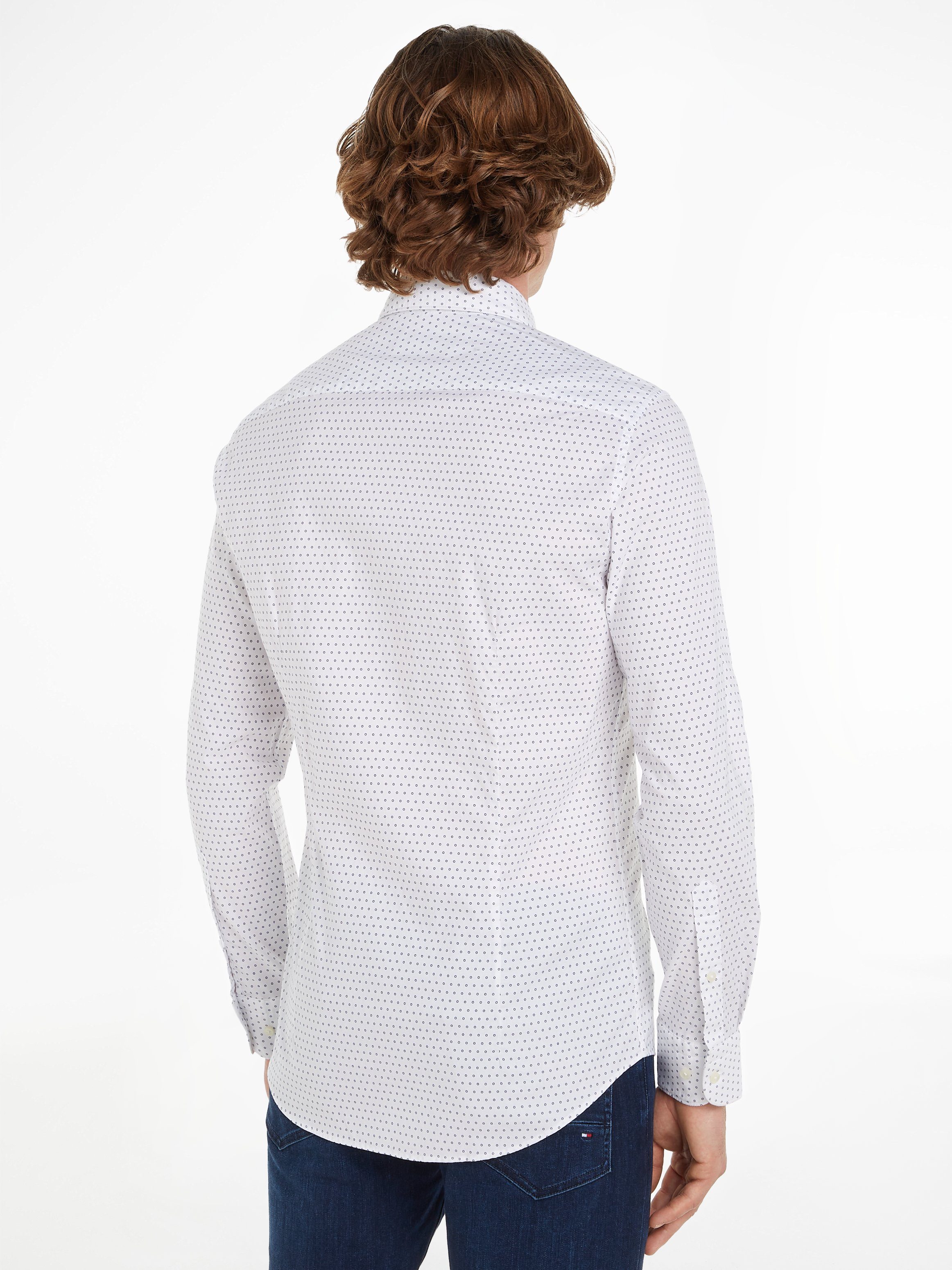 Tommy Hilfiger Businessoverhemd CL-W OXF CIRCLE PRINT SHIRT SF