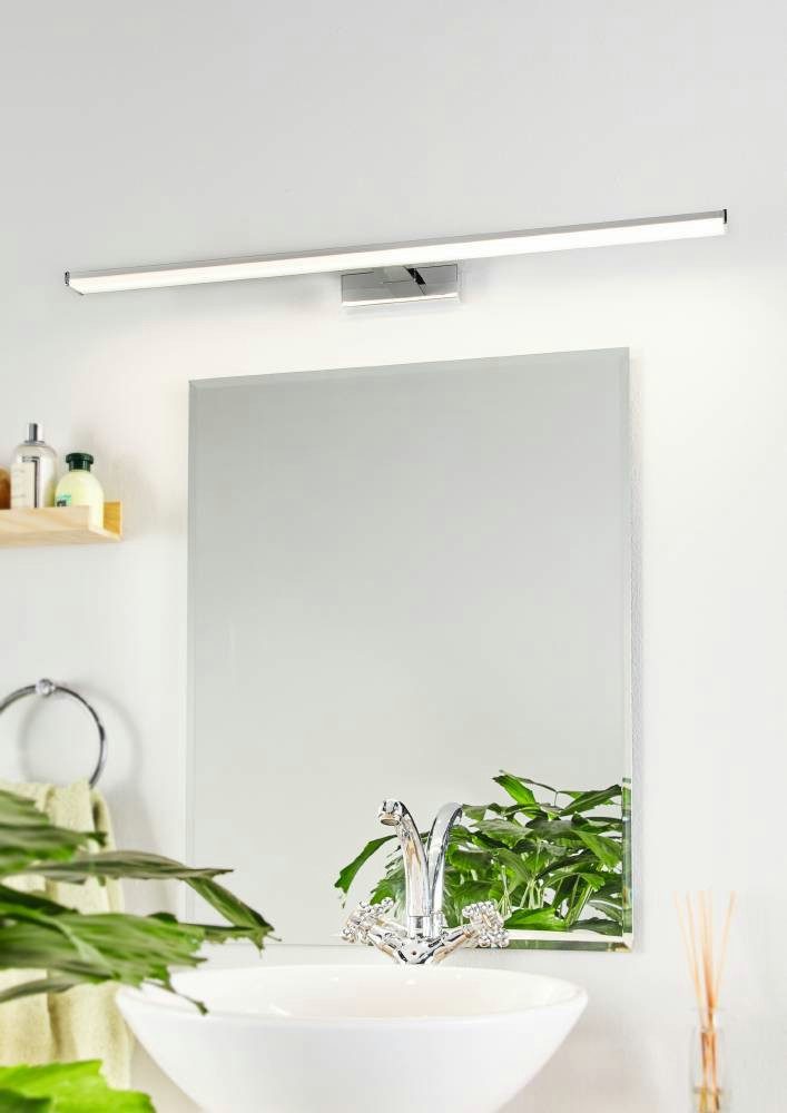EGLO Spiegellamp PANDELLA 1 wandlamp, badkamerlamp, chroom, zilver, wit, IP44