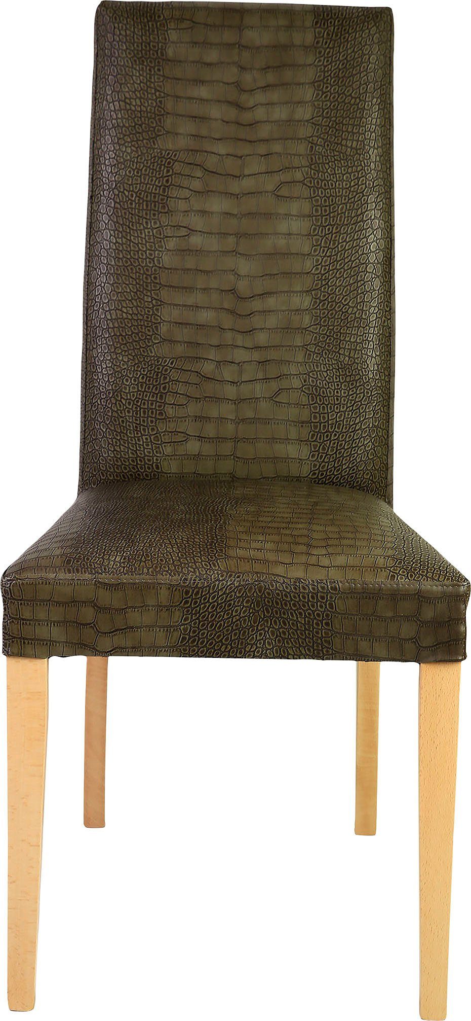 Home affaire Stoel Java Overtrokken met kunstleer met animal-stempeldruk (set, 2 stuks)