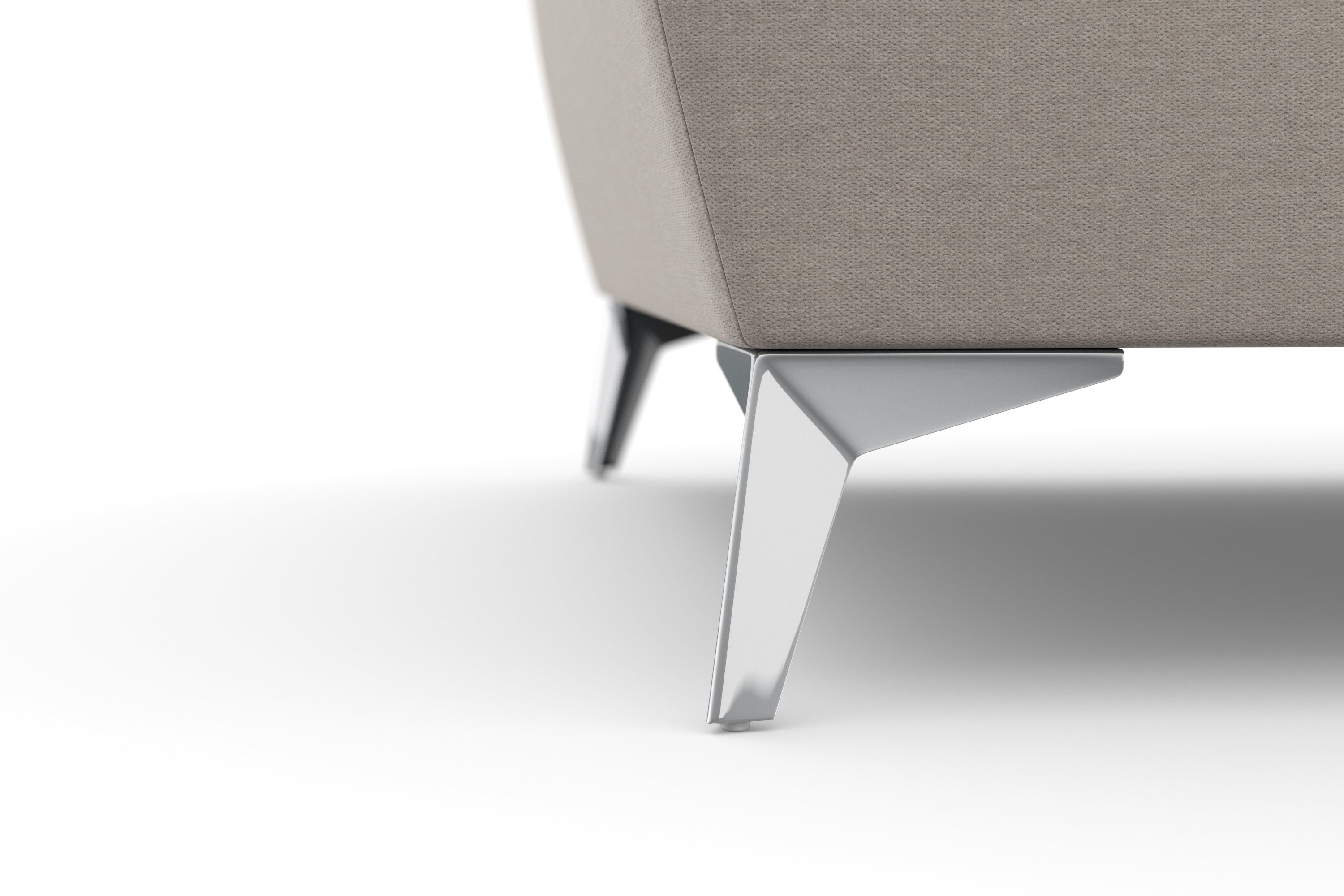 sit&more 2,5-zitsbank Latigo met hoogwaardige metalen voetjes