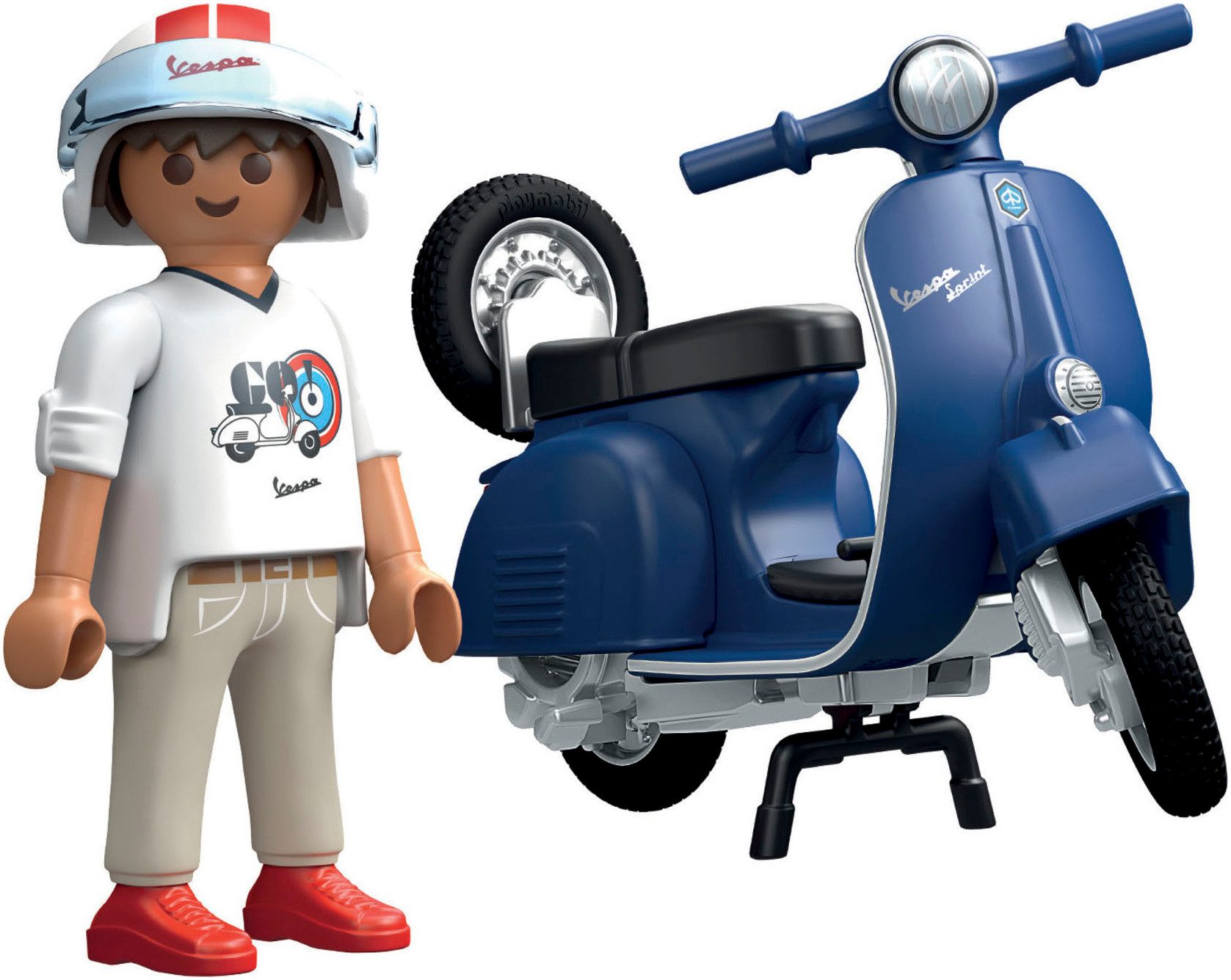Playmobil® Constructie-speelset 1969 Vespa 150 Sprint Veloce, Blauw (71622), Vespa (16-delig)
