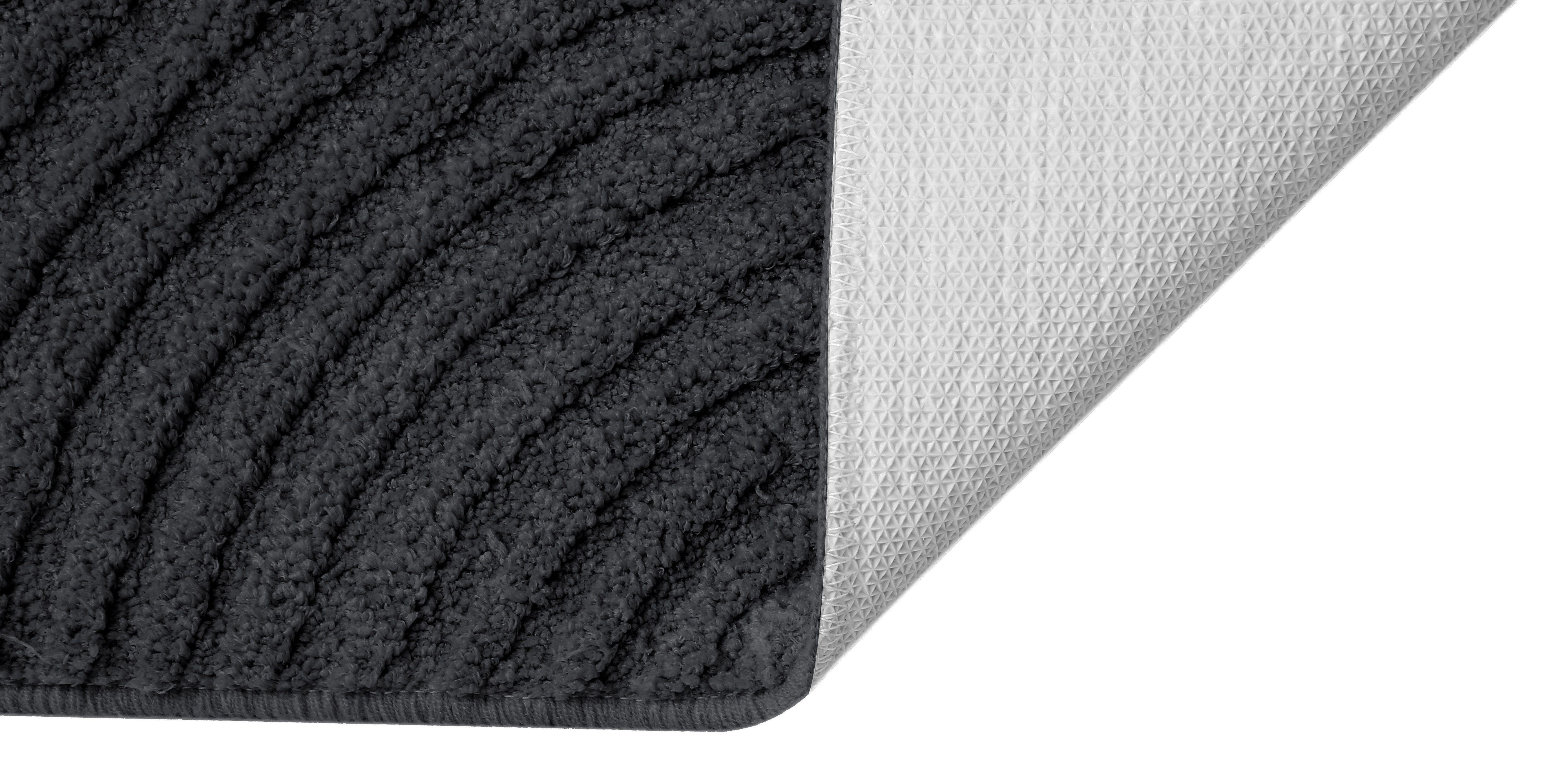my home Badmat Ognon, Scandi, Boho, modern patroon Badkleed, uni-kleuren, hoog-laag effect (1 stuk)