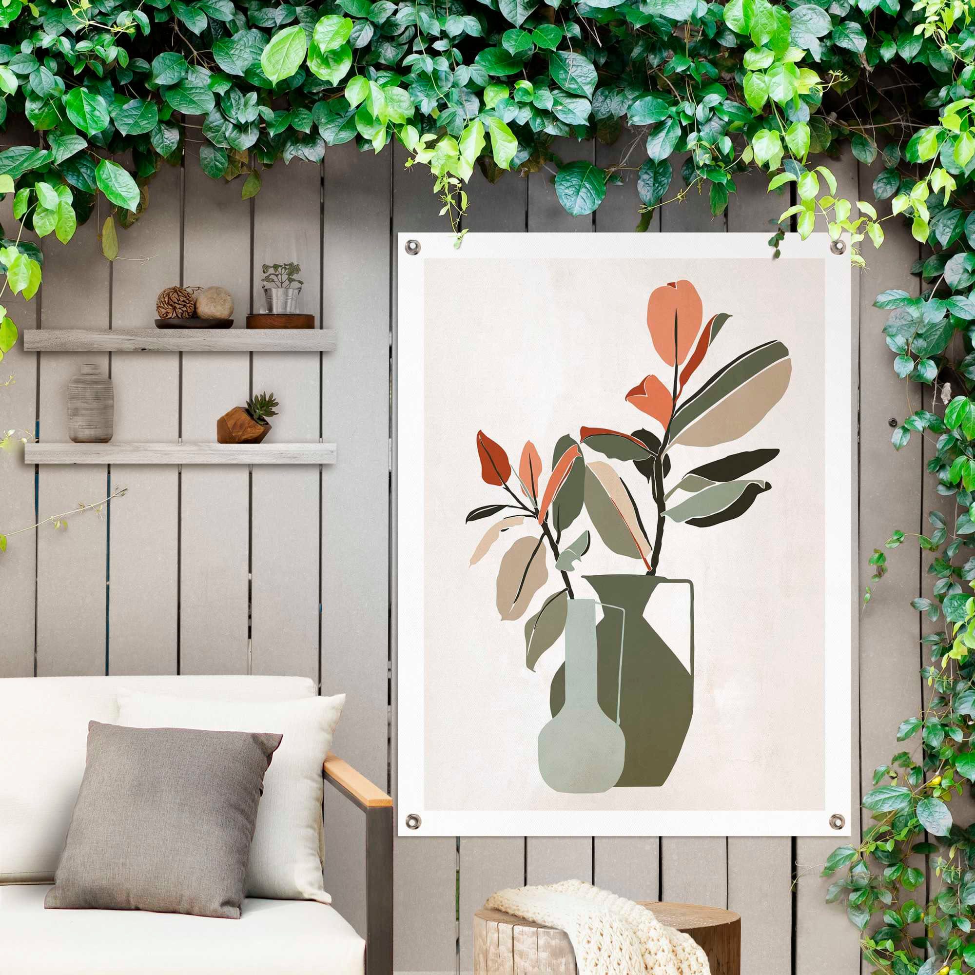 Reinders! Poster Vaas met bloemen