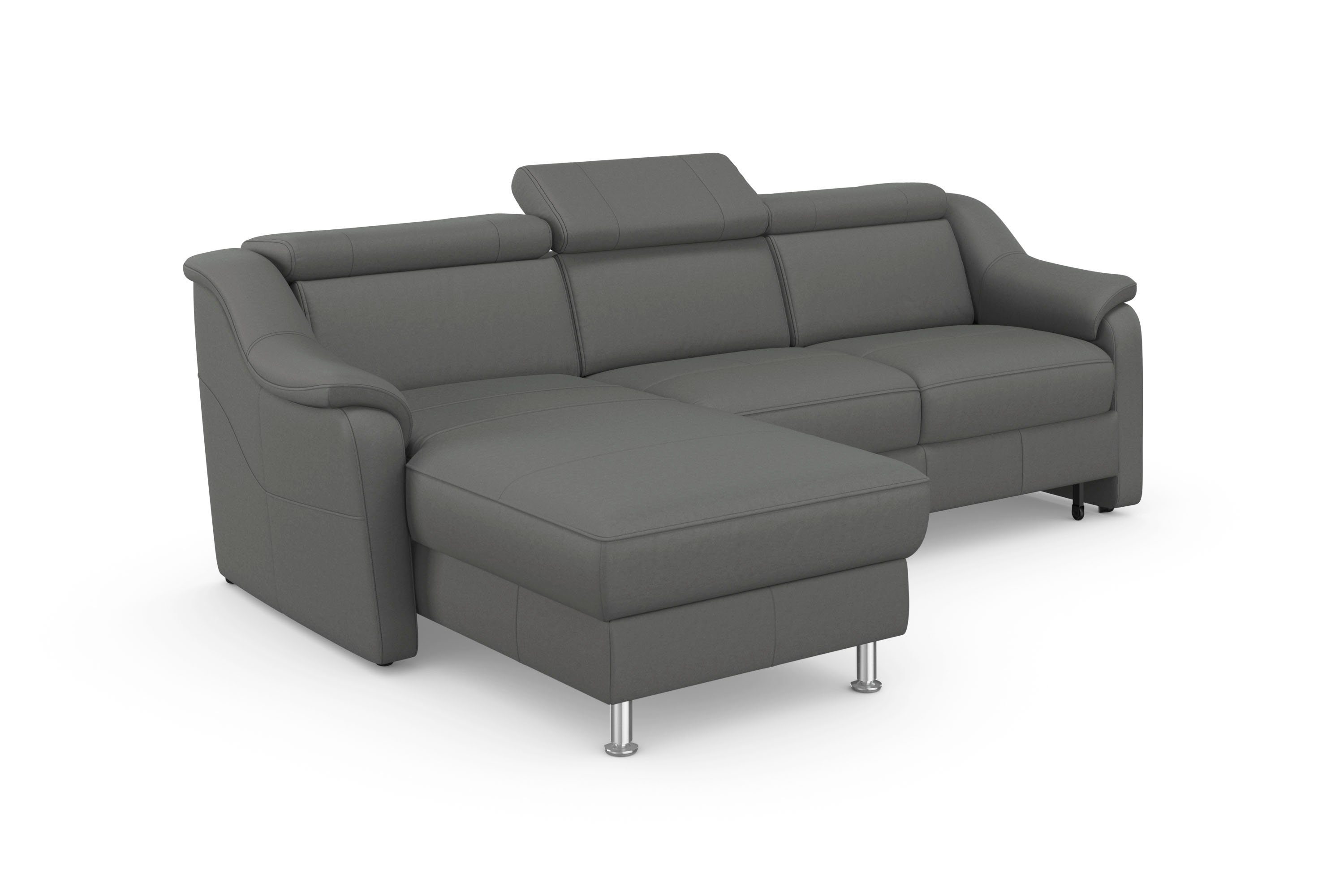 sit&more Hoekbank Freetown L-vorm met verstelbare hoofdsteun en comfortabele binnenvering