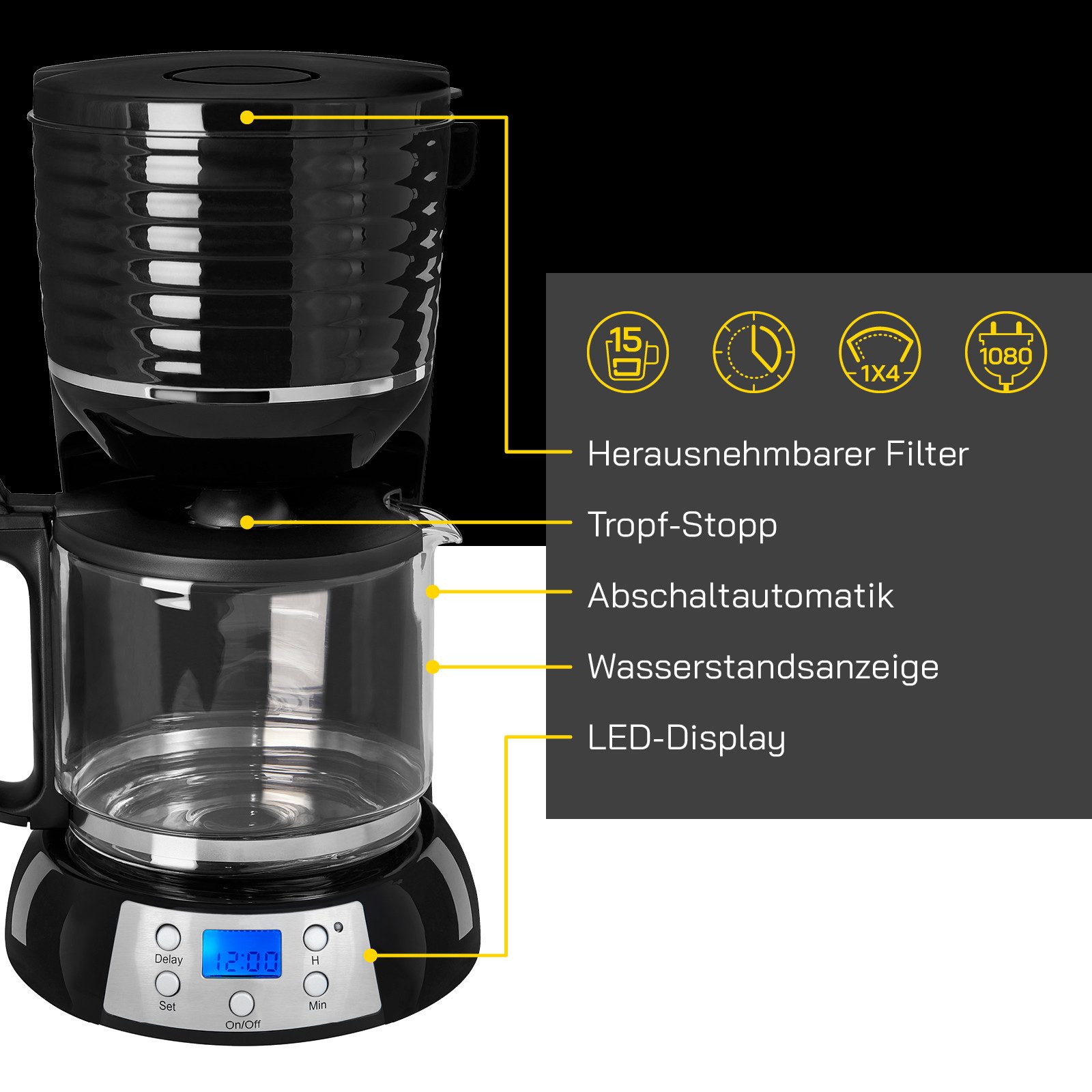 Gutfels Filterkoffieapparaat COFFEE 3300 C
