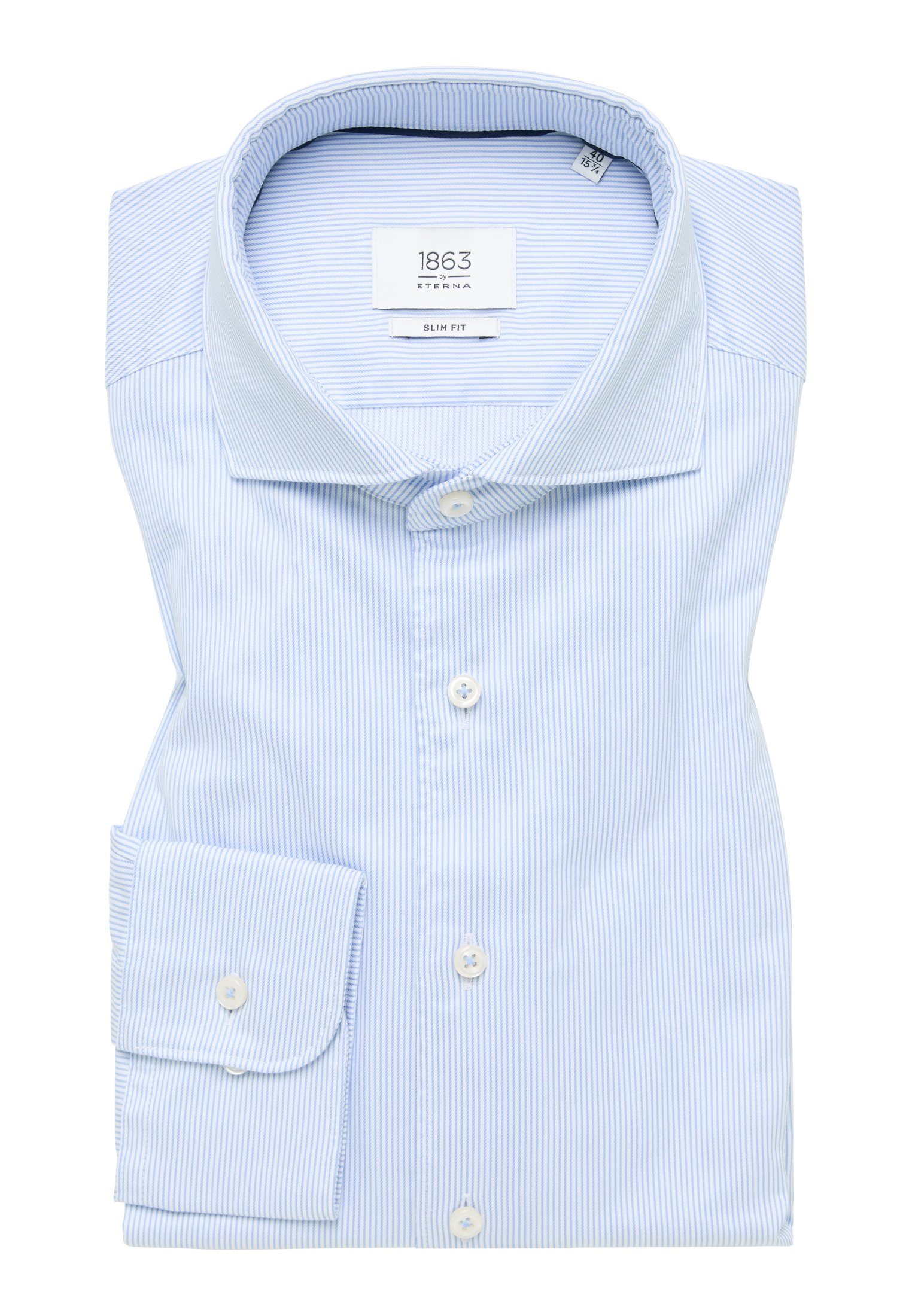 Eterna Overhemd met lange mouwen Slim fit EASY IRON (gemakkelijk te strijken)