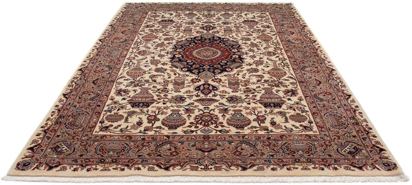 morgenland Wollen kleed Kasjmar medaillon beige 290 x 200 cm Uniek exemplaar met certificaat