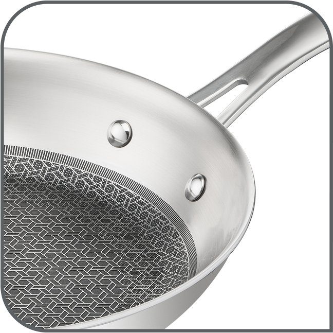 Tefal Koekenpan Eternal Mesh Triply 3-laags materiaal, mesh-coating, geschikt voor alle kookplaten, inductie (1-delig)