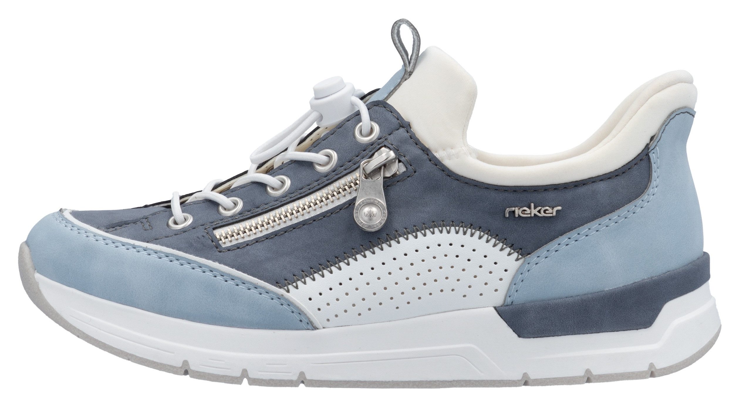 Rieker Slip-on sneakers , instapschoen, lage schoen, vrijetijdsschoen met zachte schacht