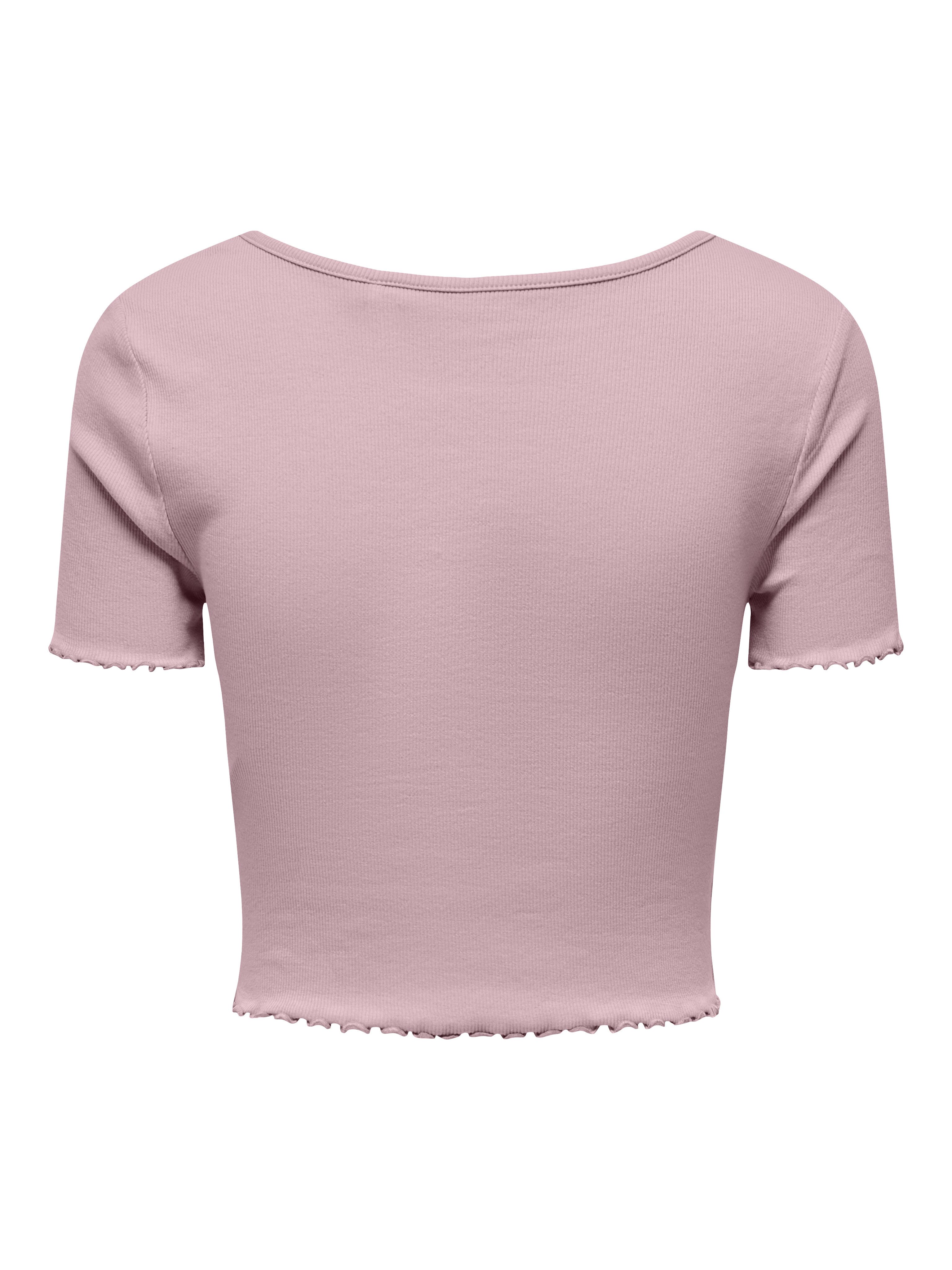 Only Shirt met korte mouwen ONLBETTY S/S V-NECK TOP CC JRS