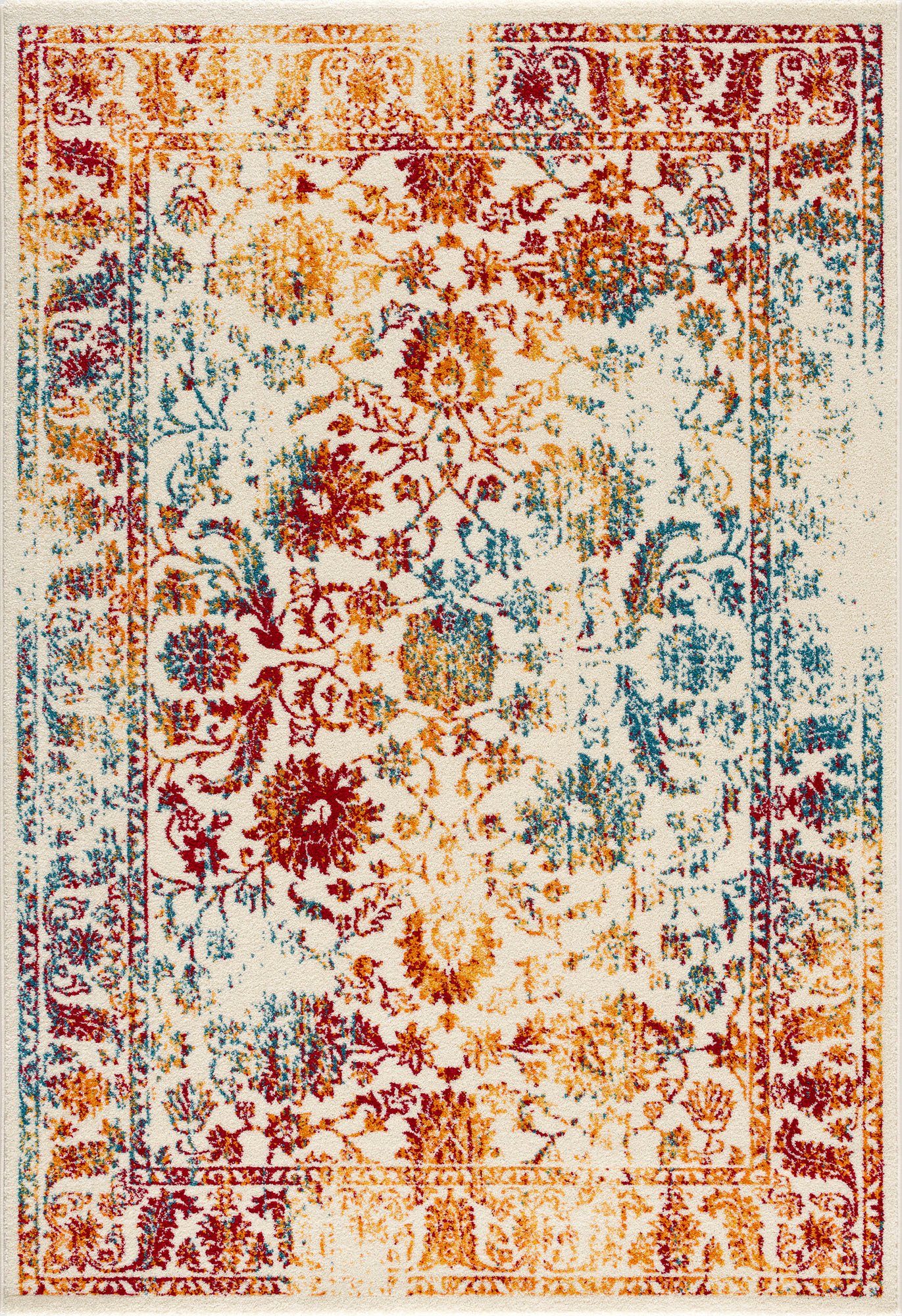 SANAT HALI Vloerkleed Vintage 1606 Woonkamer, korte pool, vintage-look, retro