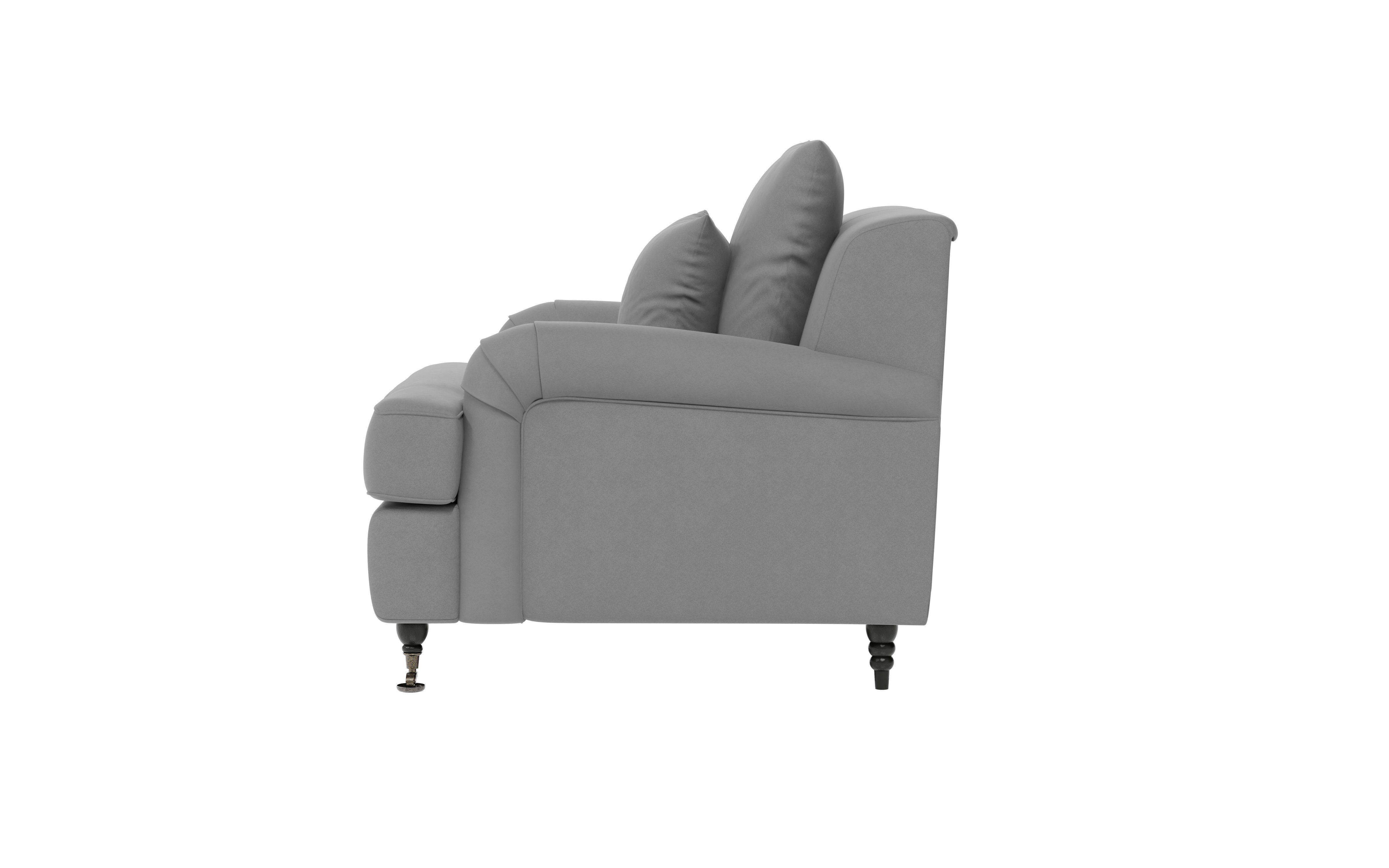 Guido Maria Kretschmer Home&Living Fauteuil NORIN twee soorten poten: voor - wieltjes, aan de achterkant - houten poten