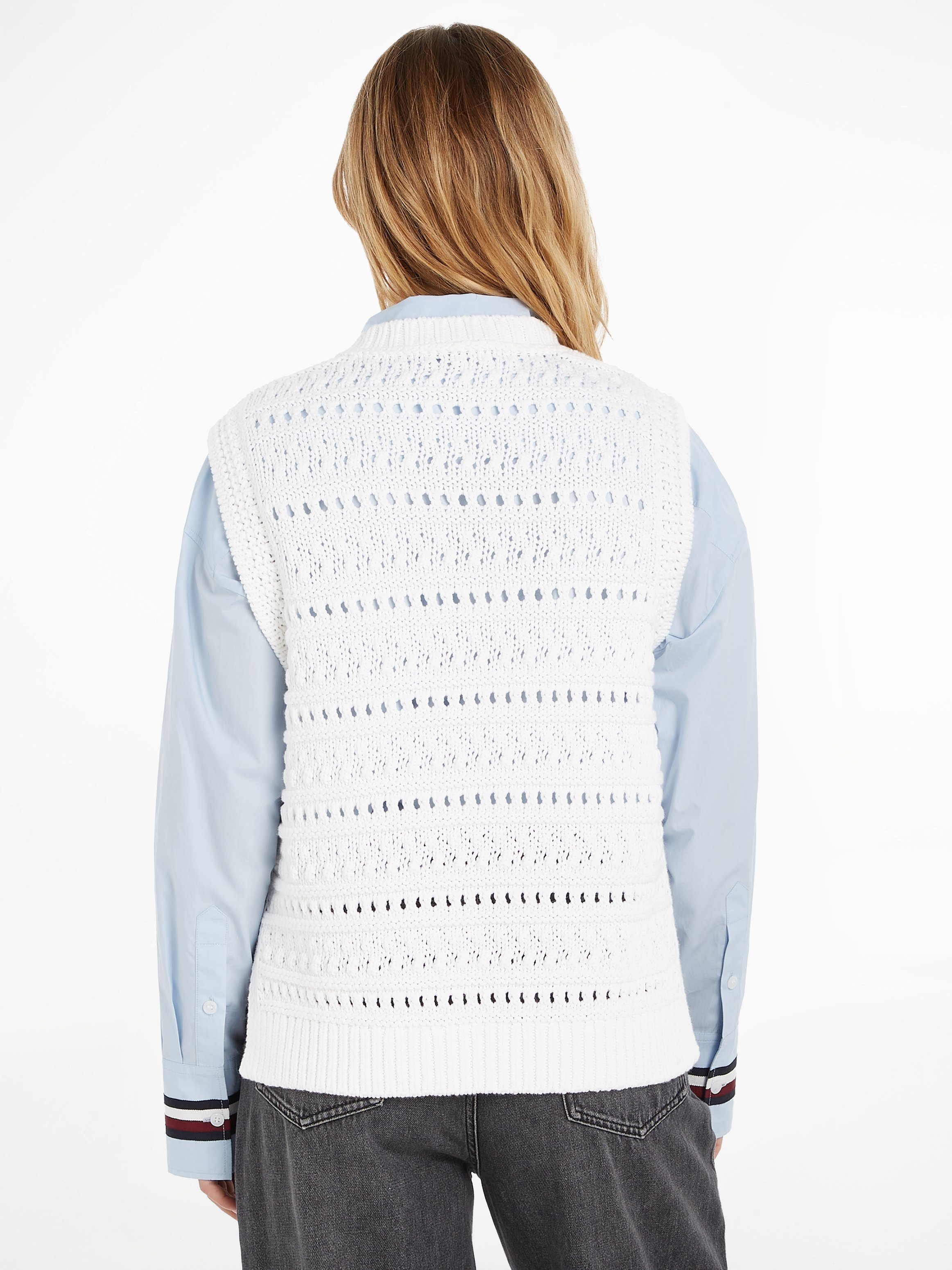 Tommy Hilfiger Slip-over CROCHET C-NK SWEATER VEST