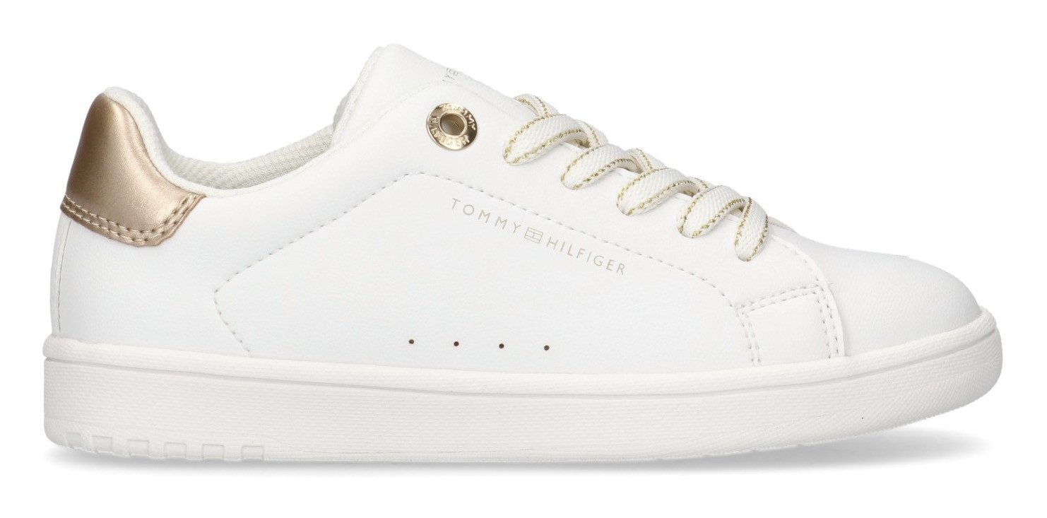 Tommy Hilfiger Sneakers , veterschoen, court sneaker, meisjes schoen met metallic hak