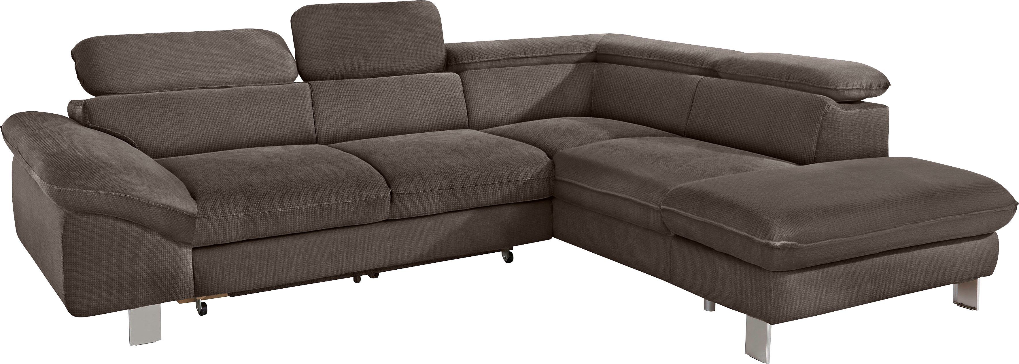COTTA Zithoek Driver L-vorm Set bestaande uit: hoekbank met hoofdverstelling & hocker (set, 2-delig)