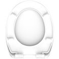 eisl toiletzitting mozaïek duroplast, toiletdeksel met softclosemechanisme, maximale belasting toiletbril 150 kg, toiletbril met motief grijs