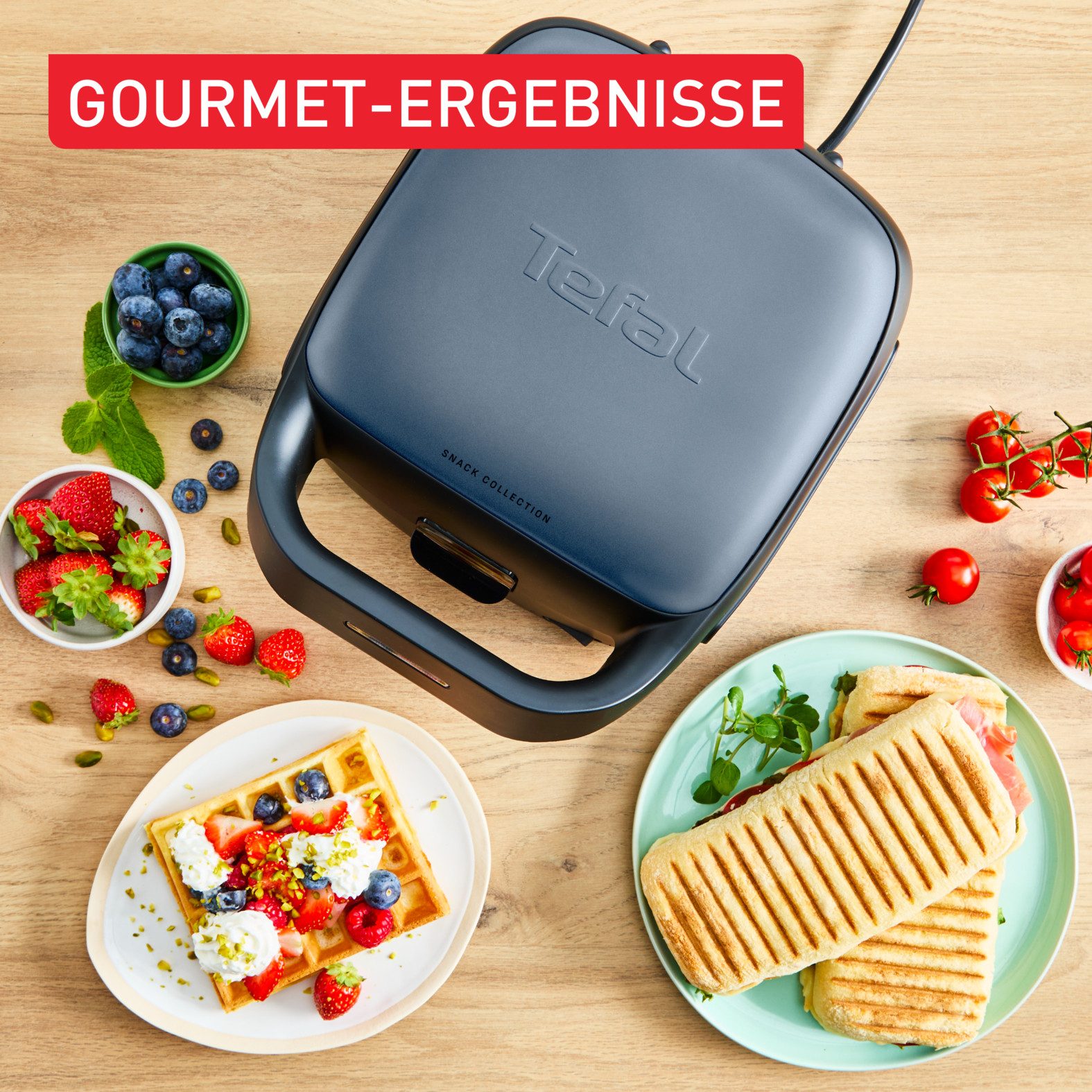 Tefal 2-in-1-sandwichmaker SW8674 Snack Collection