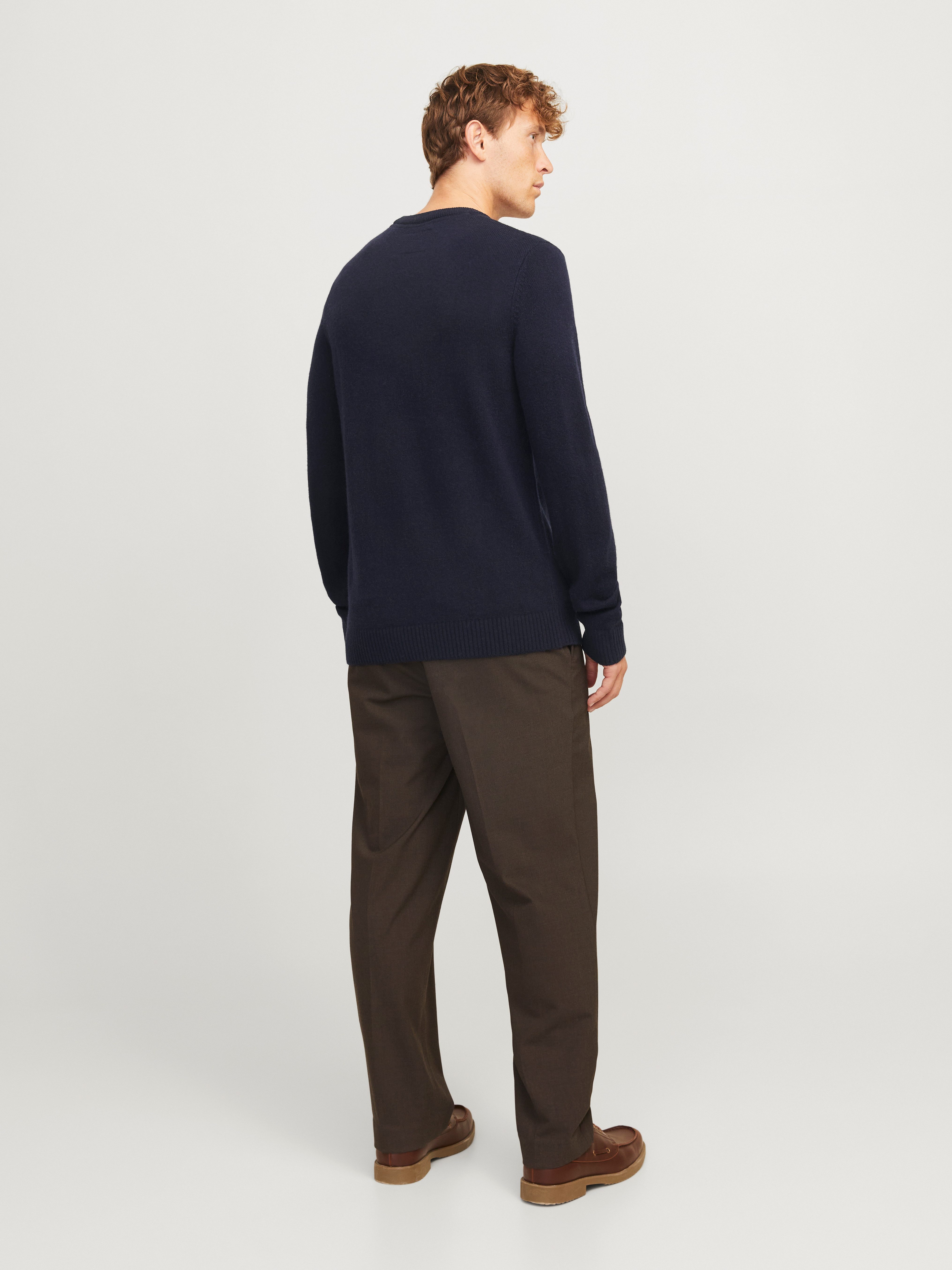 Jack & Jones Trui met ronde hals JPRBLULAMBSWOOL KNIT CREW NECK