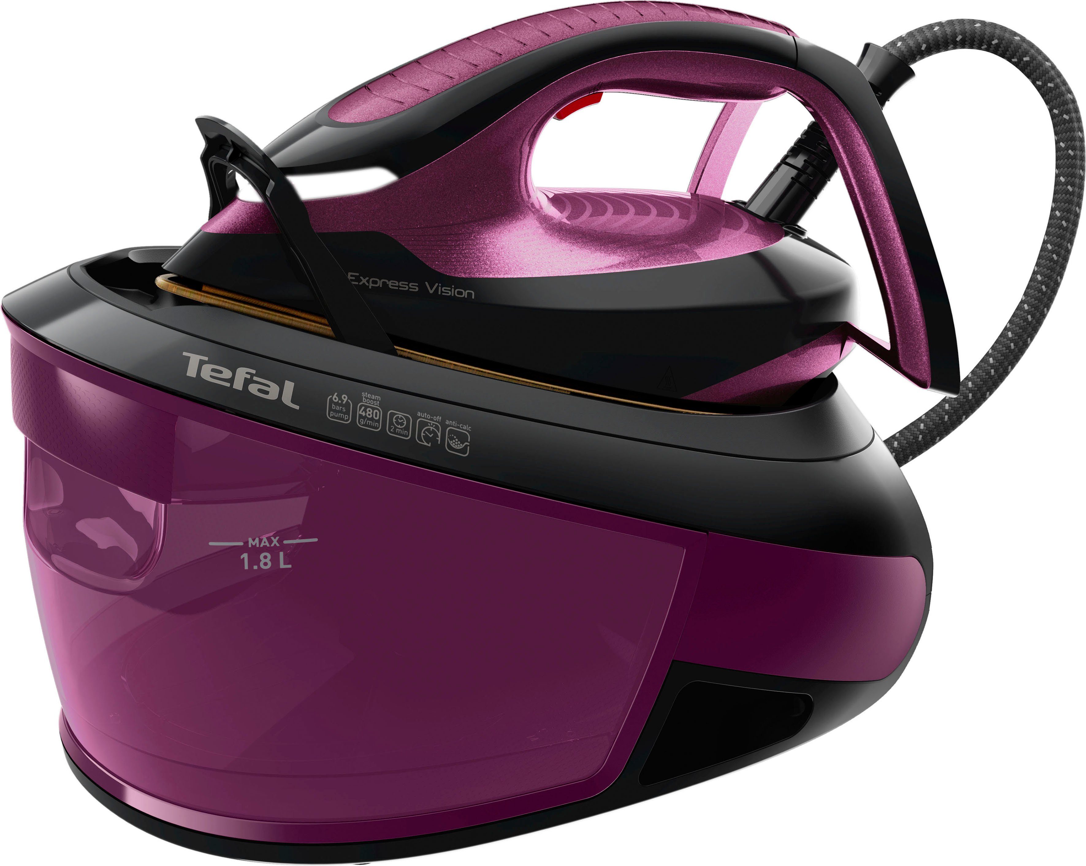 Tefal Stoomstrijksysteem SV8152 Express Vision 480 g/min extra stoomstoot, voor alle...