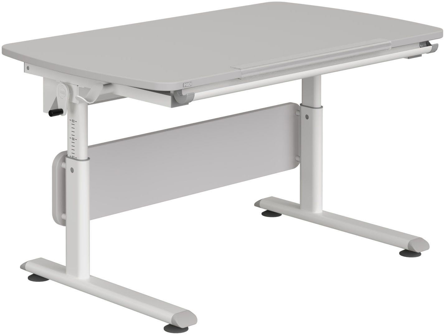 PAIDI Kinderwelten Kinderbureau DIEGO CURVED, leerlingbureau, meegroeiend, ergonomisch stappenloos in hoogte verstelbaar, tafelblad kantelbaar