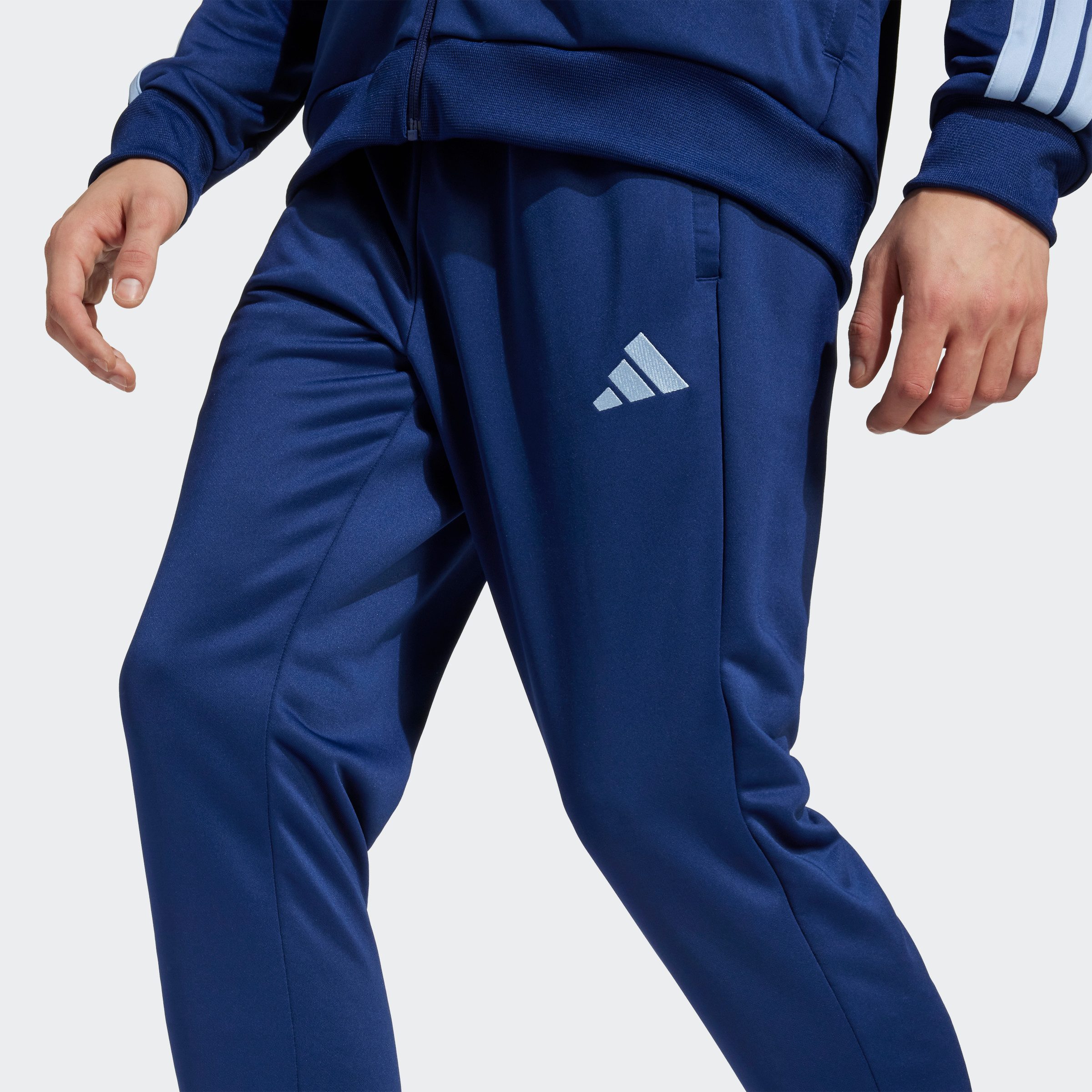 adidas Sportswear Trainingspak M 3S FT TT TS drie-strepen trainingspak van zacht french terry materiaal (2-delig)
