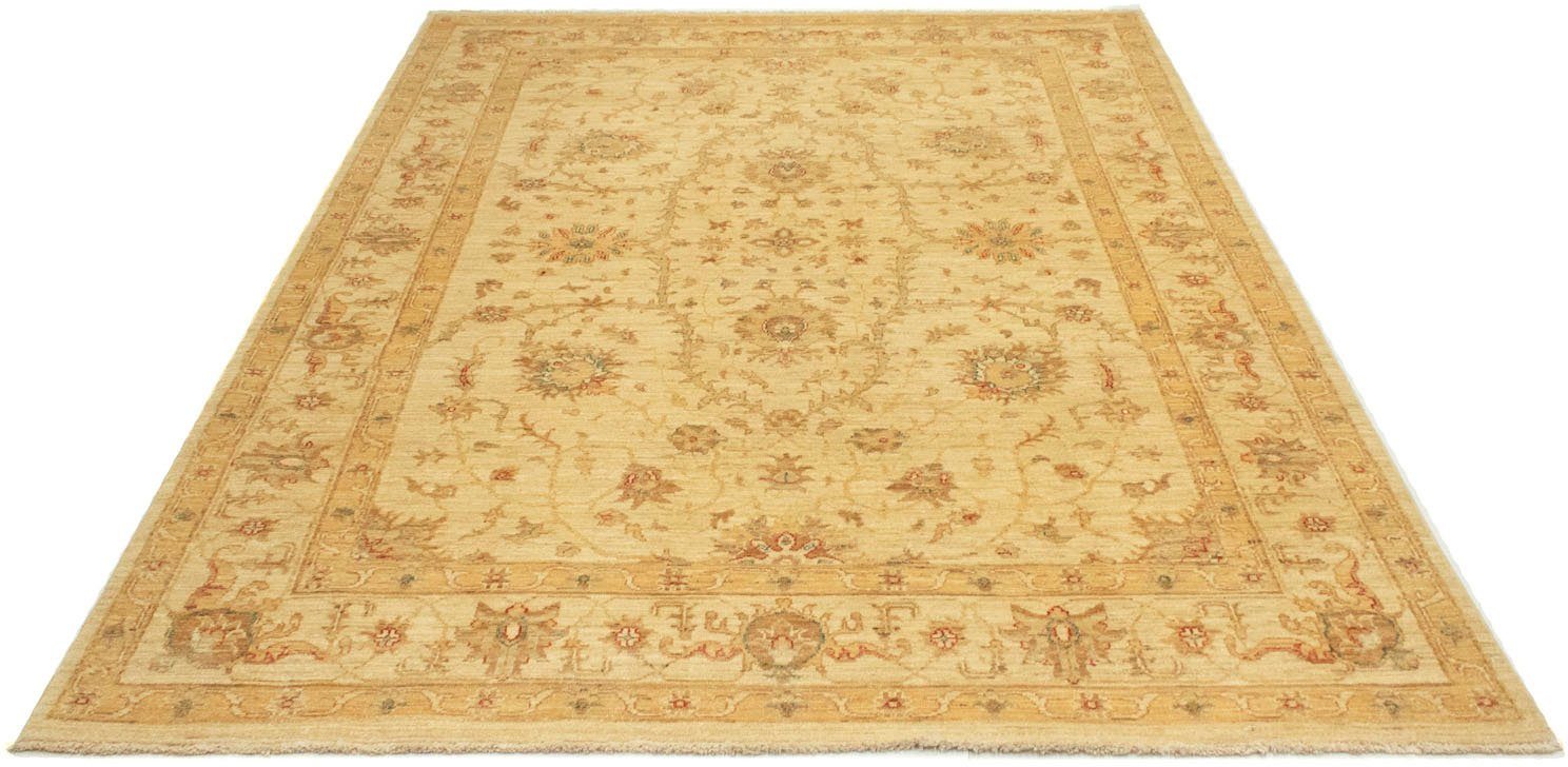 morgenland Wollen kleed Farahan Teppich handgeknüpft beige-Ziegler Teppich - 245 x 167 cm - beige