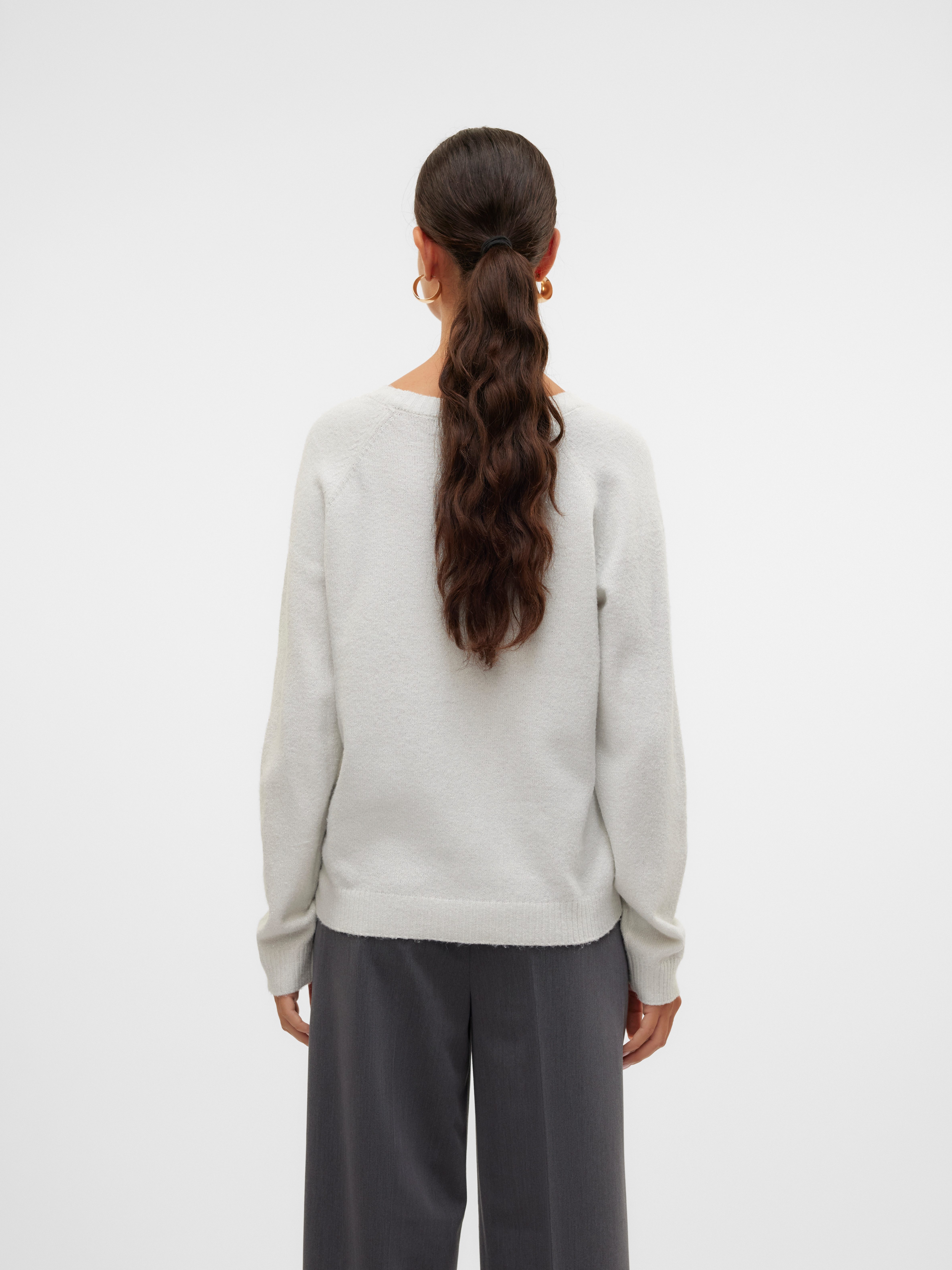 Vero Moda Trui met ronde hals VMDOFFYSHINE LS O-NECK BLOUSE REP NOOS