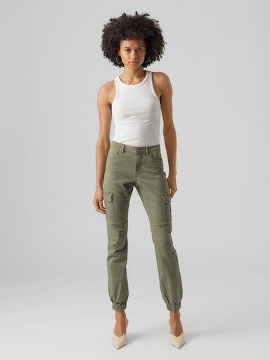 Vero Moda Cargobroek VMIVY MR ANKLE CARGO PANTS NOOS