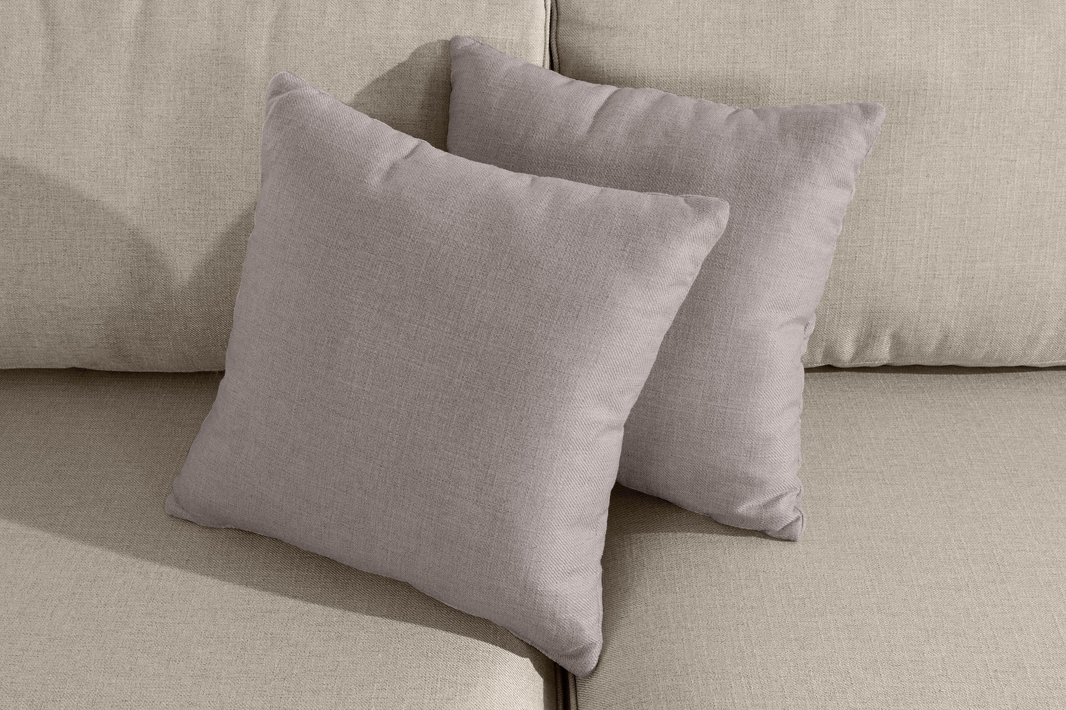 Home affaire 3-zitsbank Broughton zacht zitcomfort, incl. 2 sierkussens, opstaande naad