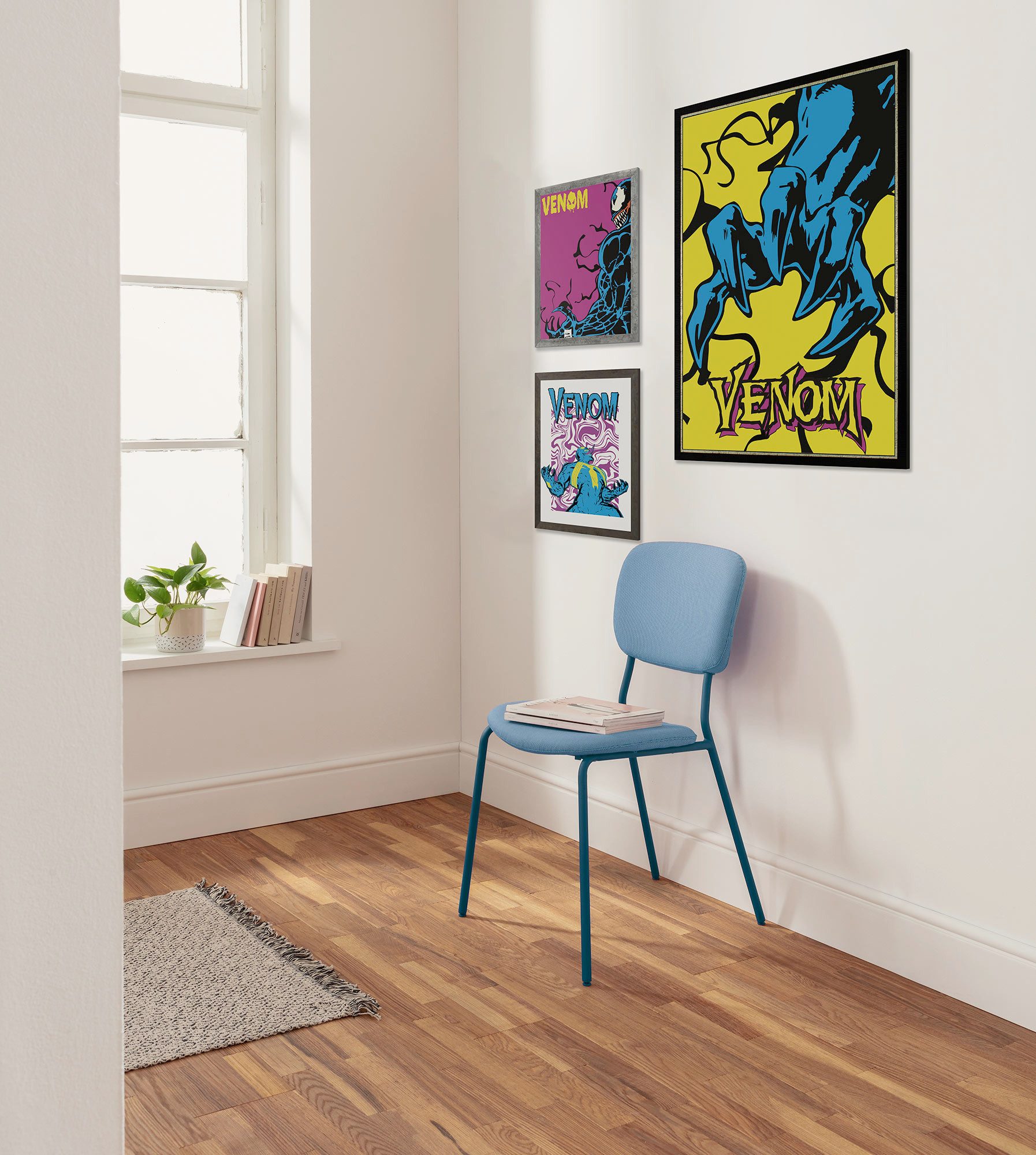 Komar Artprint Marvel Venom Colourful Claw 300 x 280 cm (breedte x hoogte) - behang, vlies, woonkamer, slaapkamer (1 stuk)