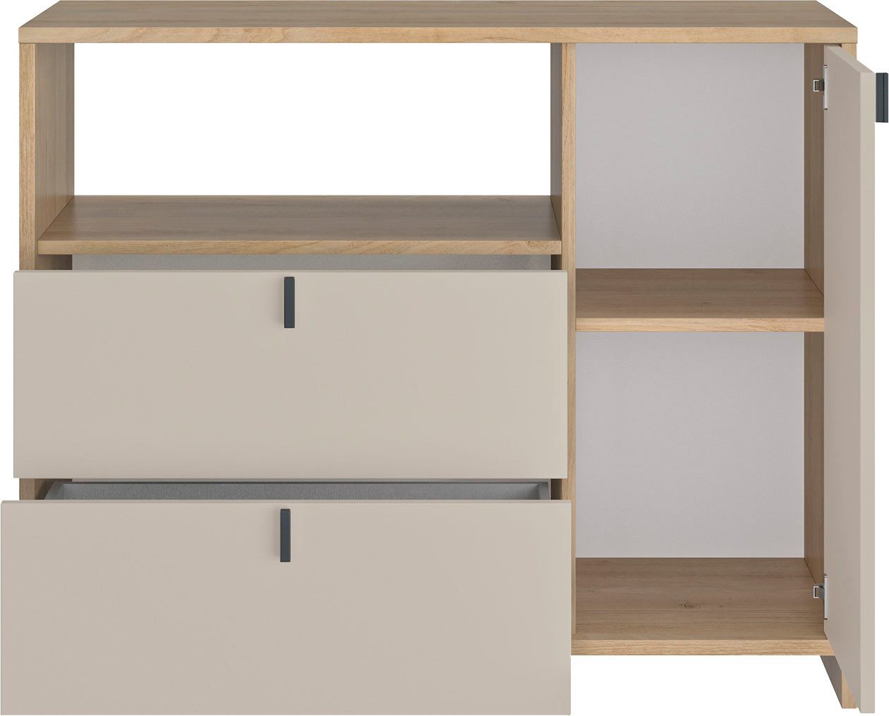 Gami Kast RITMO Praktische en functionele commode met 2 lades en een vak