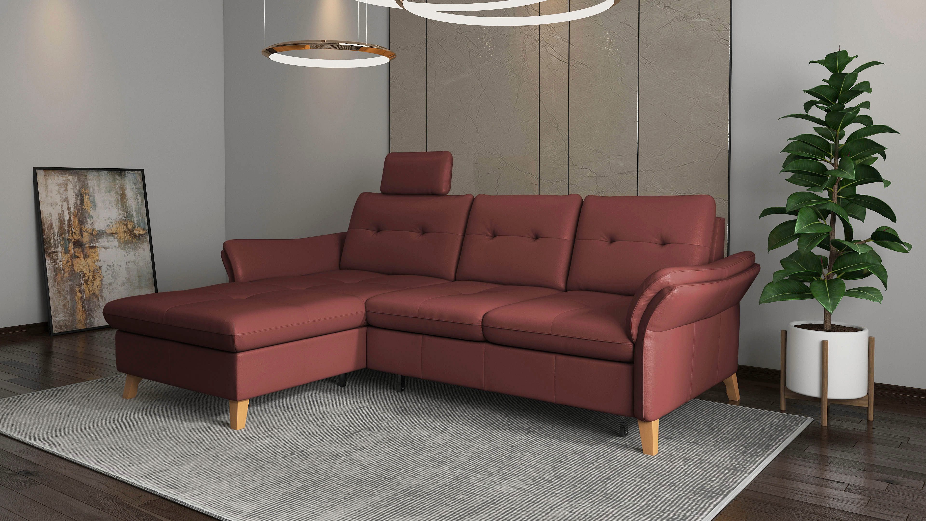 sit&more Hoekbank Göteborg Zitdiepteverstelling en binnenvering, naar keuze met slaapfunctie