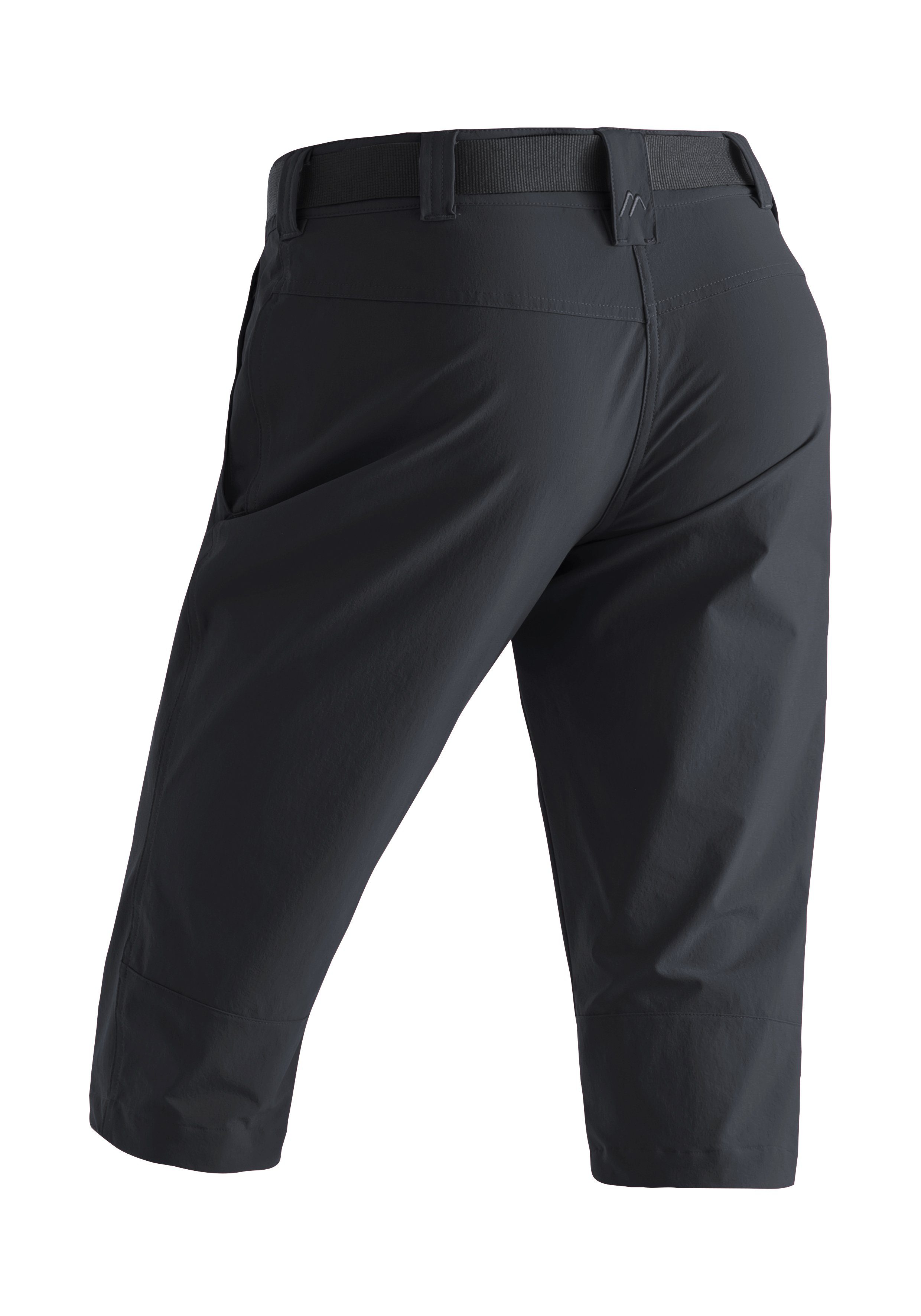 Maier Sports Capribroek Inara slim 3/4 Dames wandelbroek, ademende outdoorbroek, 3/4 broek met 3 zakken