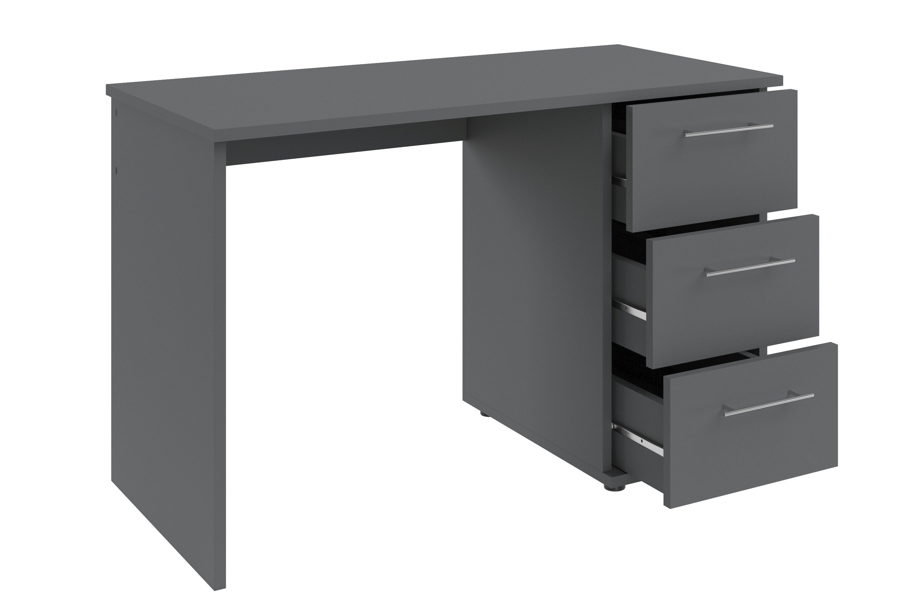 VOGL Möbelfabrik Bureau Tobi, optioneel met toetsenborduitrekking, met 3 lades, breedte 115 cm, made in germany