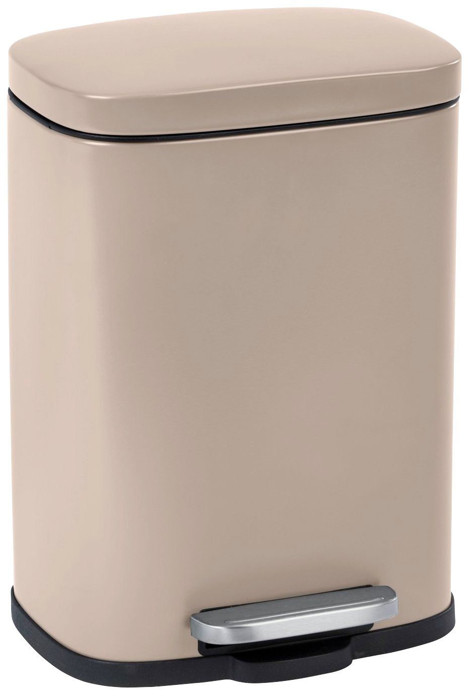 WENKO Tissue-emmer Leno 5 liter, bxdxh: 21,5x29,5x19 cm pedaalemmers grijs