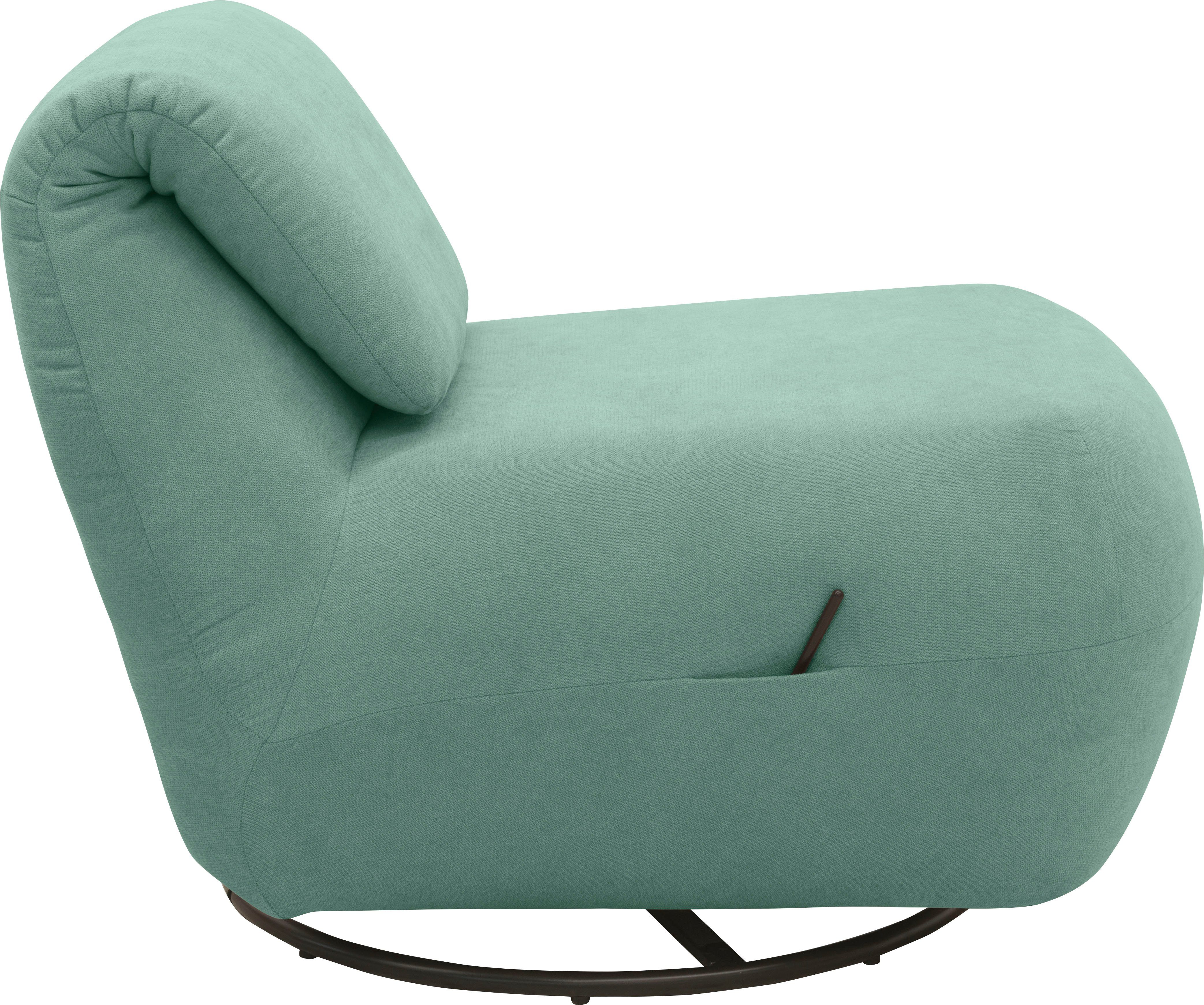 andas Relaxfauteuil Emberson stoel, rugleuning opklapbaar, draaistoel Verstelbare rugleuning, draaifunctie, naar keuze ook Swivel (wip) functie