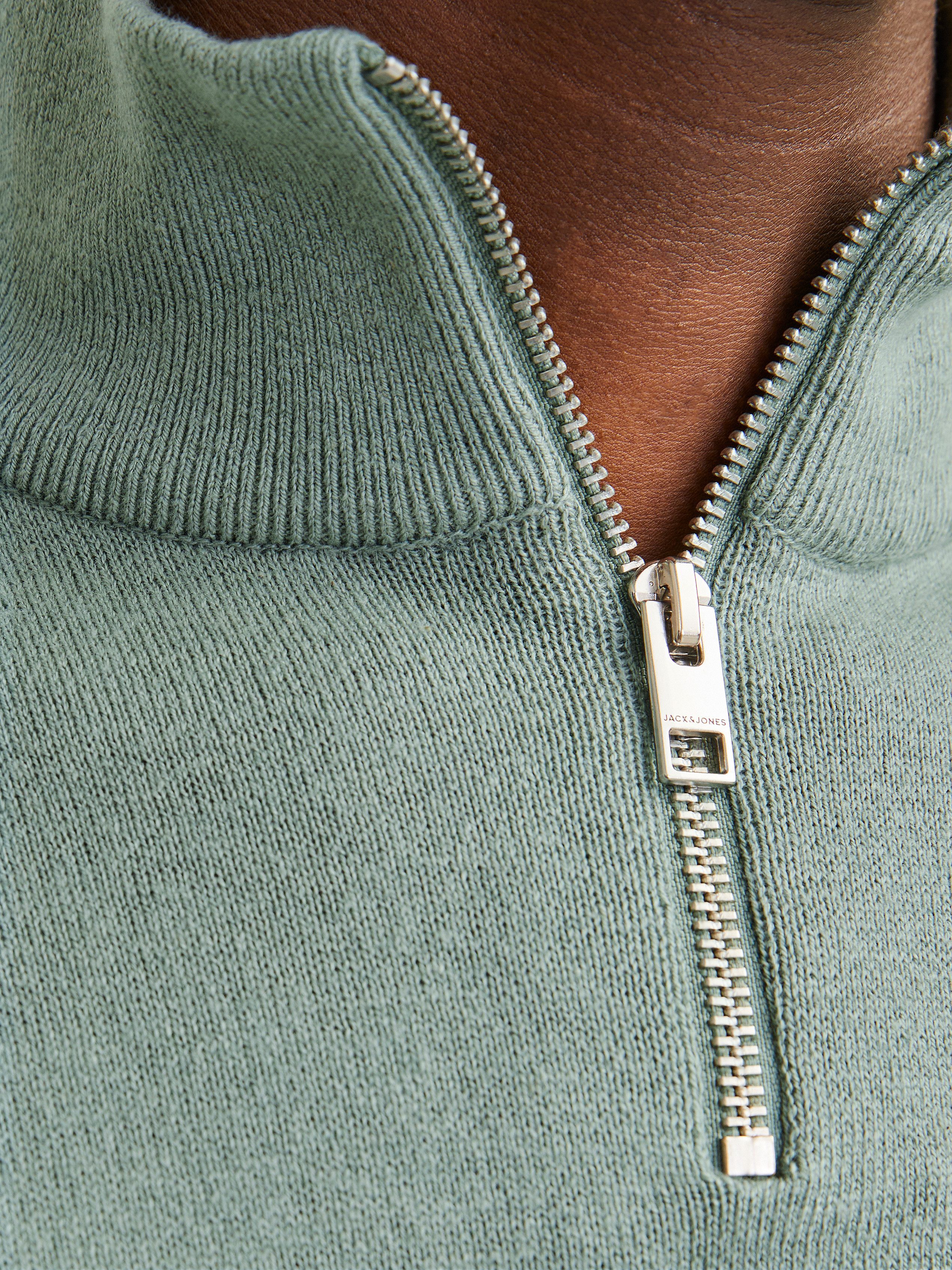Jack & Jones Schipperstrui JJEEMIL KNIT HALF ZIP NOOS