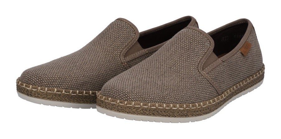 Rieker Espadrilles Slipper, strand schoen, zomerschoen met stretchinzetten